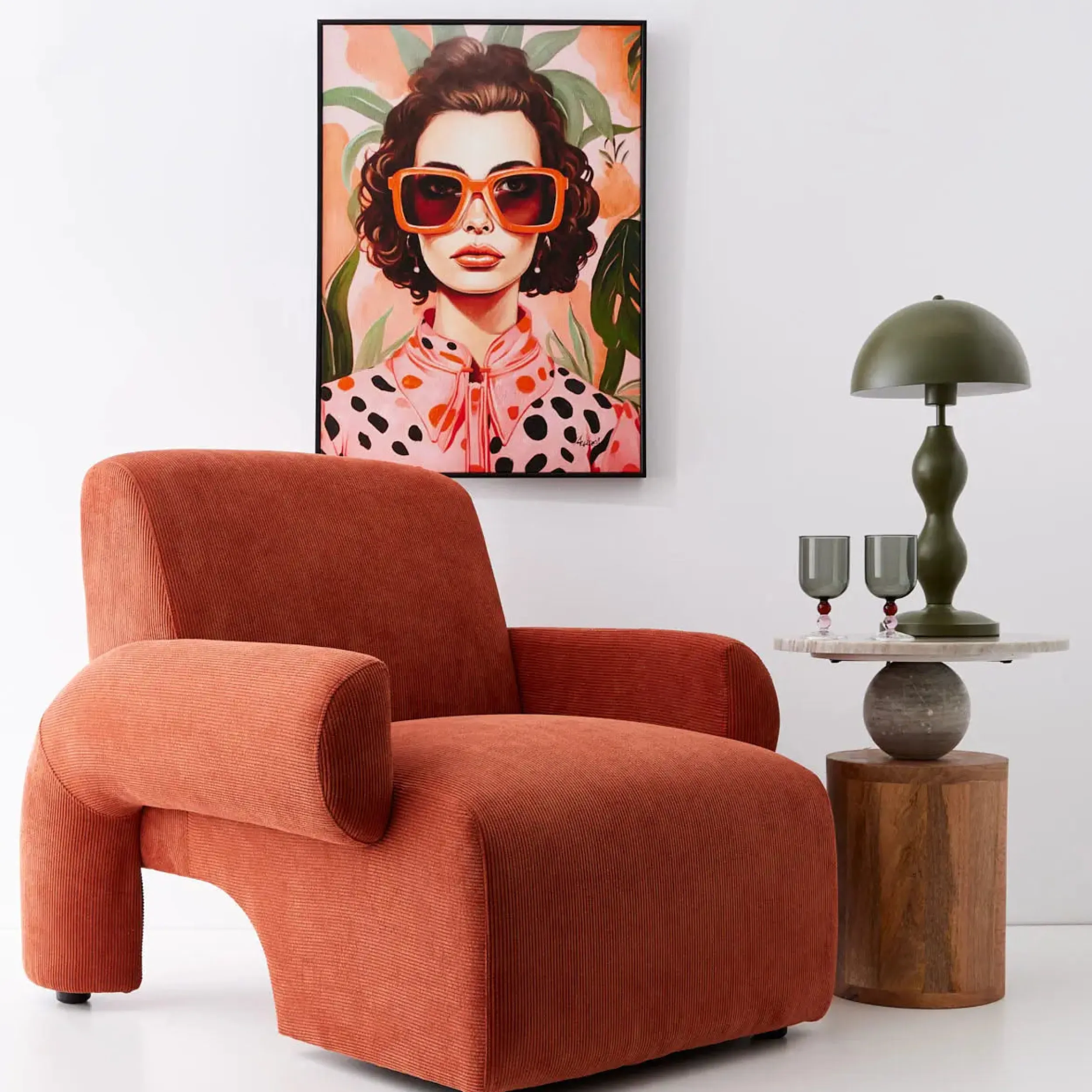 Allegra Wine Glass Duo Smoke | GigiandTom Cheap