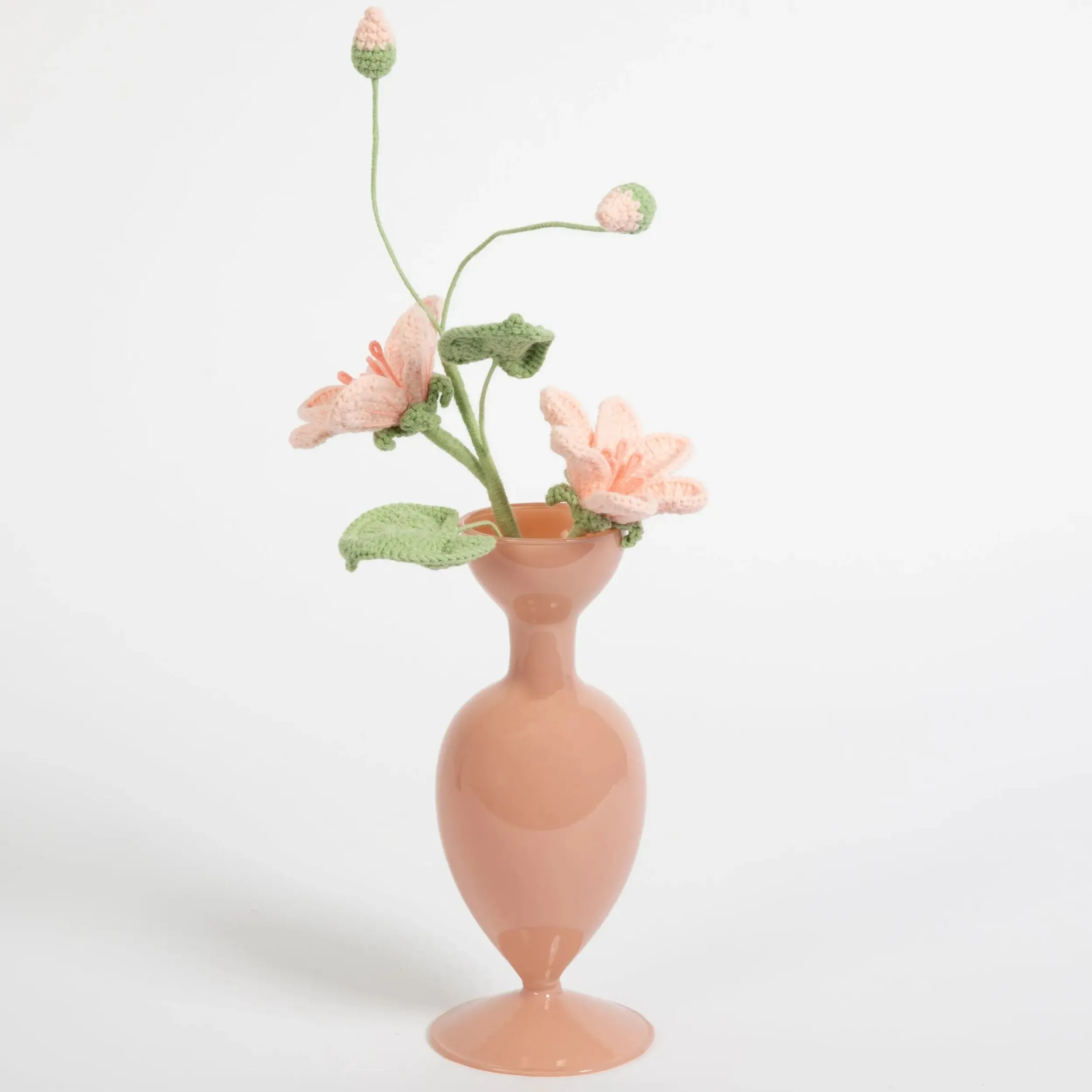 Aphrodite Milk Glass Vase Pink | GigiandTom Flash Sale
