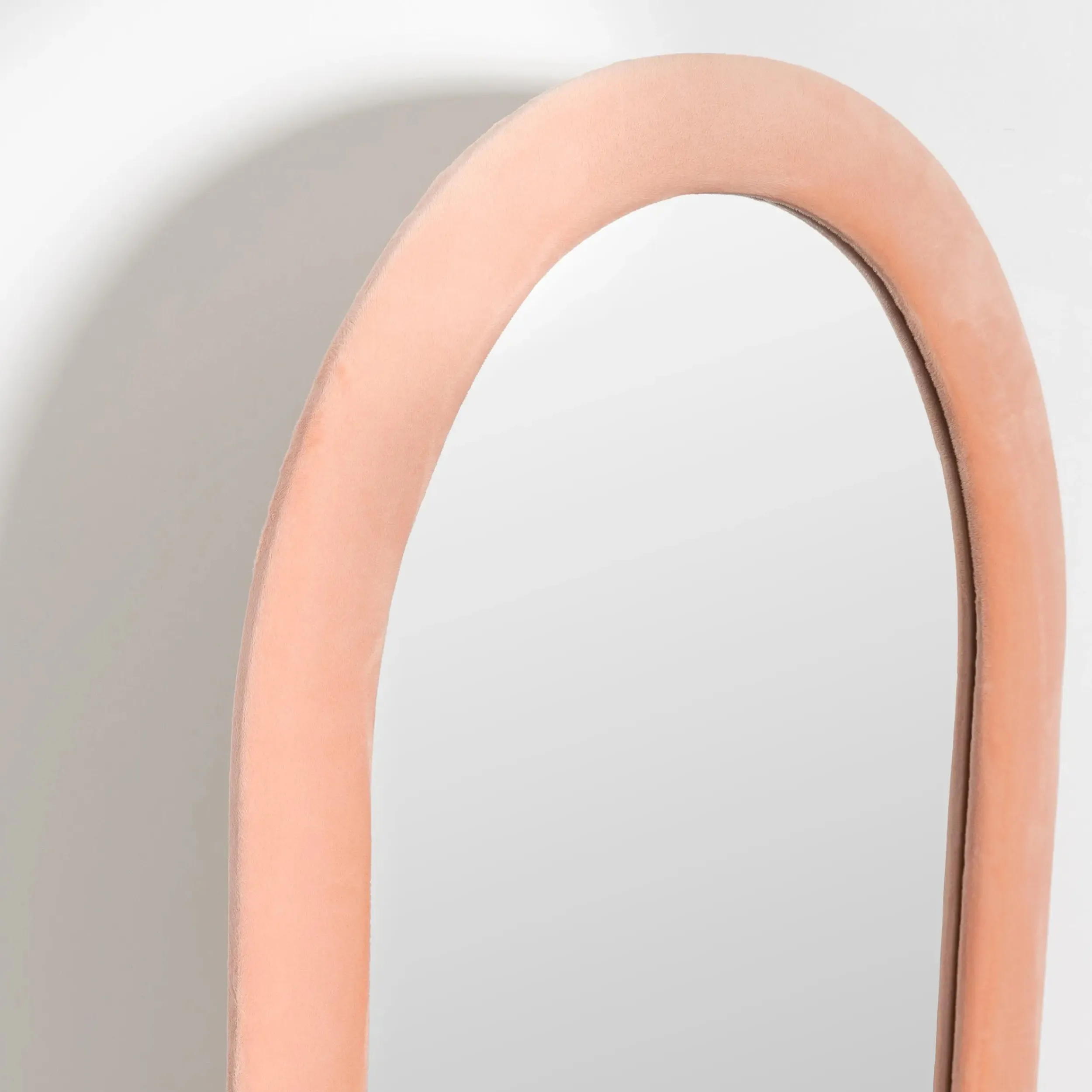Archway Velvet Full Length Mirror Peach | GigiandTom Outlet