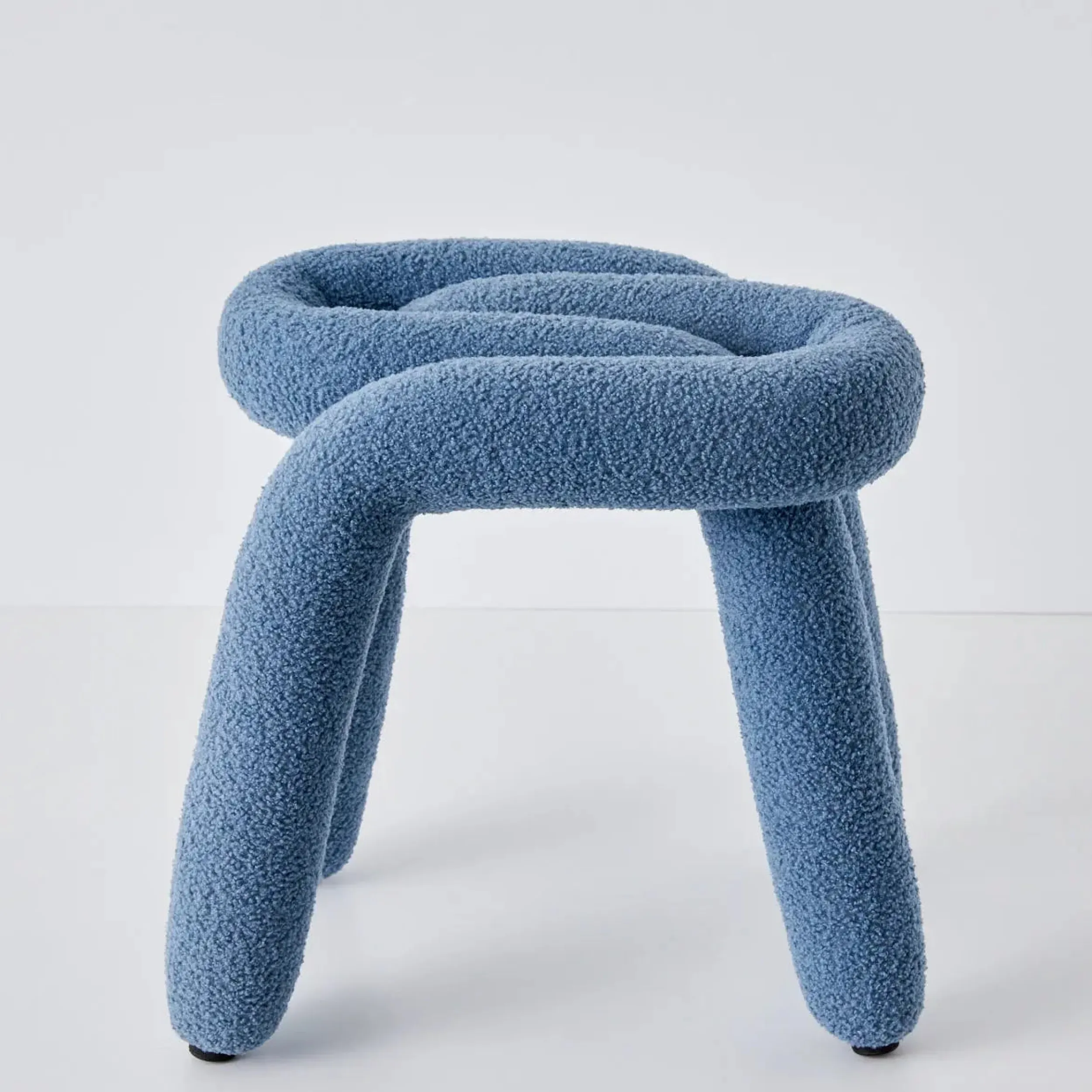 Berber Stool Boucle Blue | GigiandTom Store