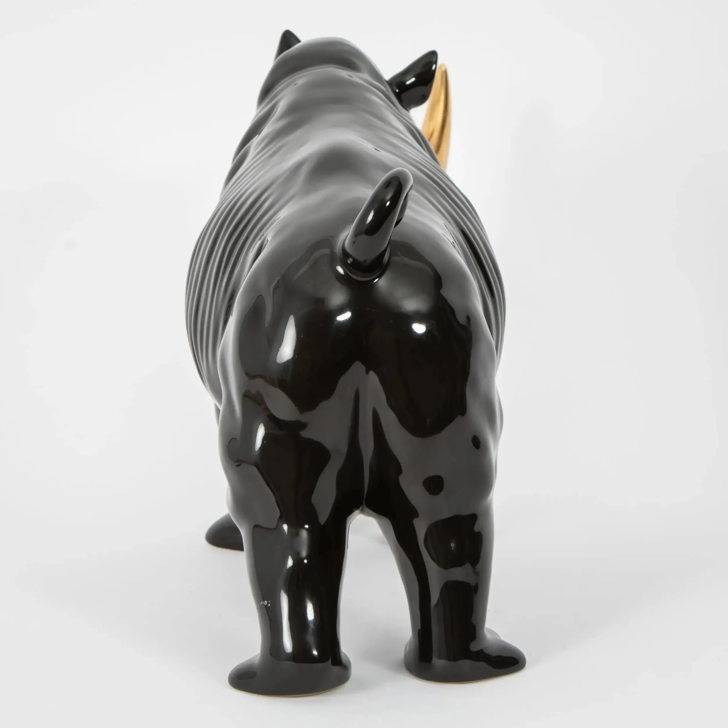 Black Rhino Ceramic Sculpture | GigiandTom Online