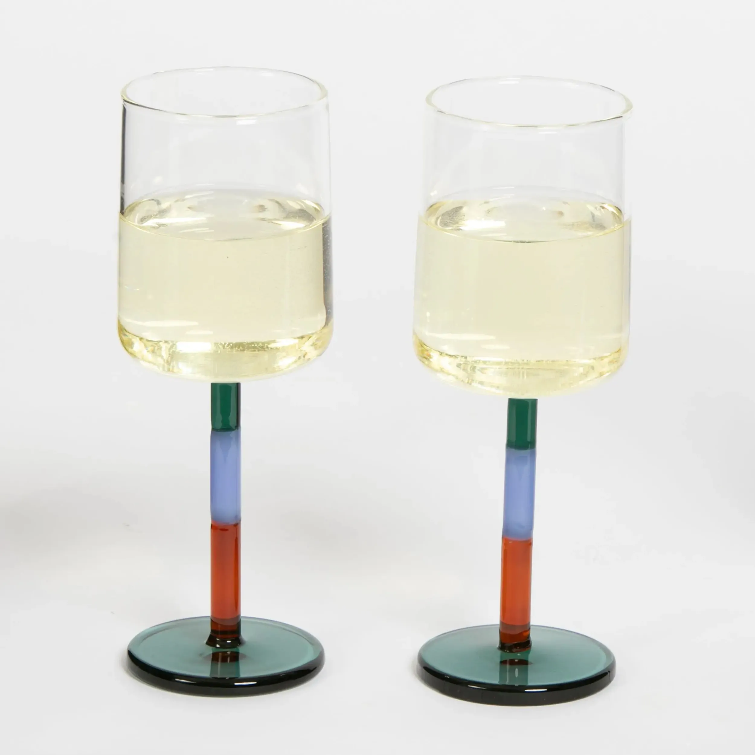 Byblos Wine Glass Set of 2 Blue/Amber | GigiandTom Best Sale