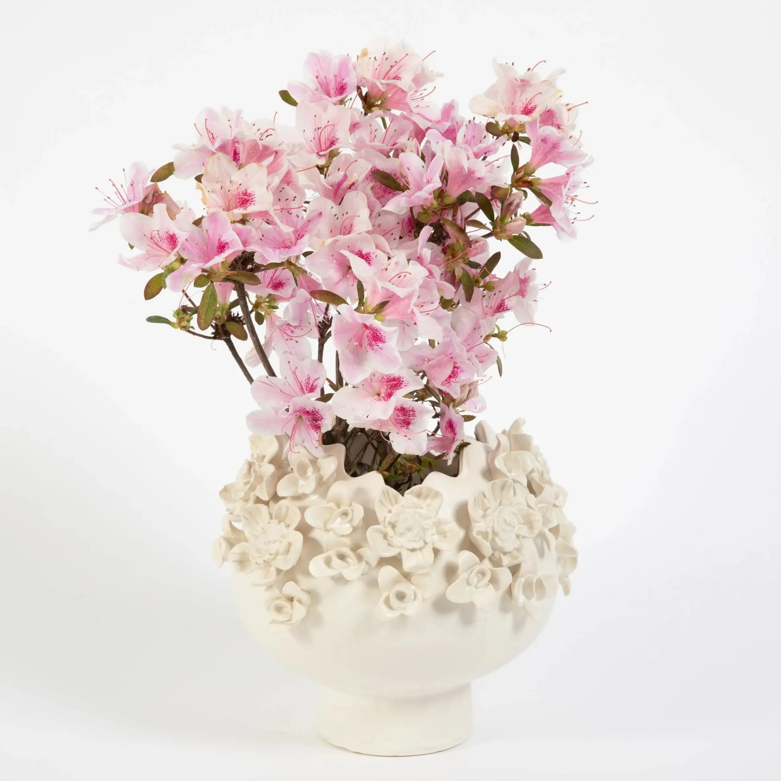 Camellia Clusters Ceramic Vase | GigiandTom Cheap
