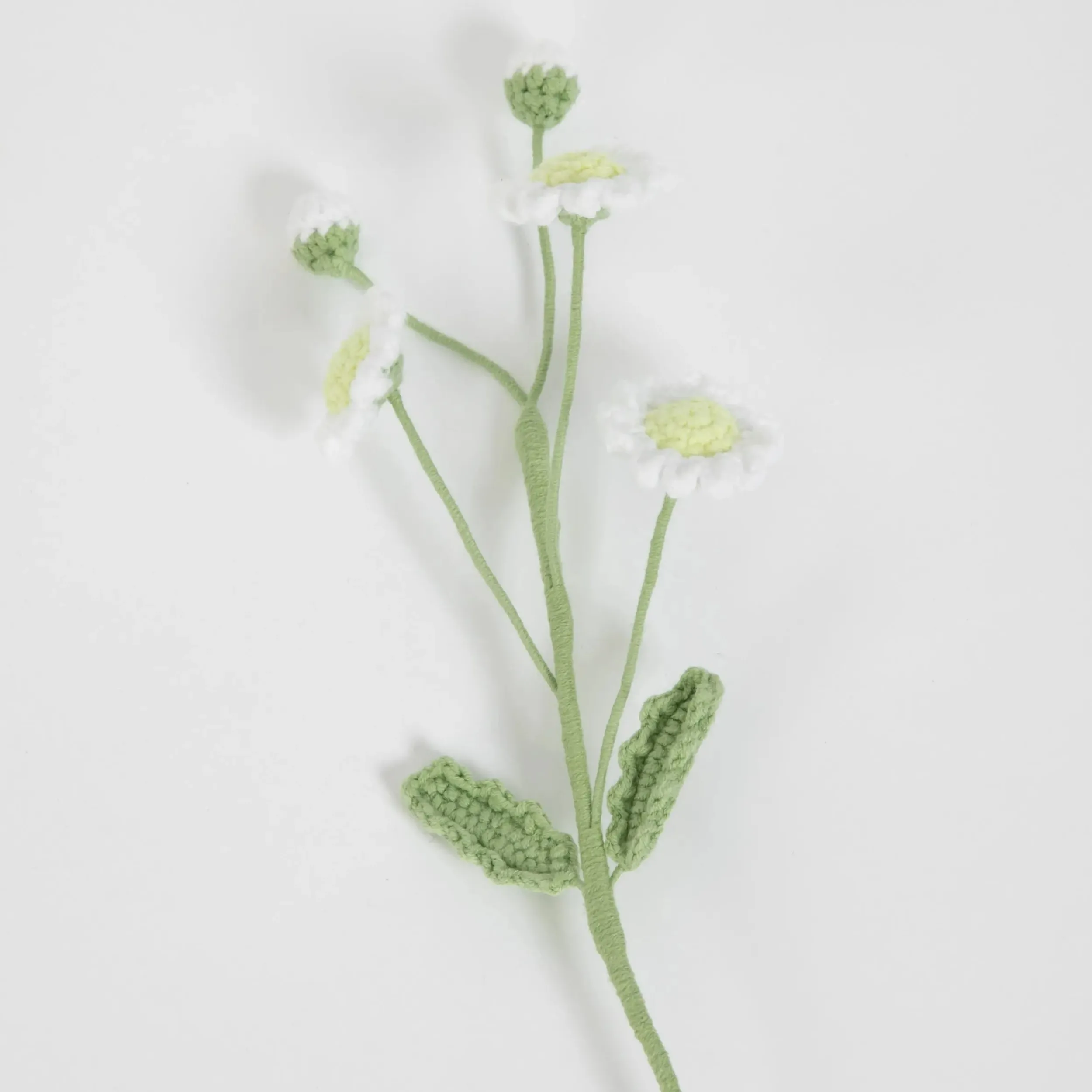 Chamomile Hand Knitted Crochet Flower White | GigiandTom Online