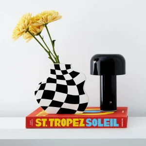Checkerboard Ceramic Vase | GigiandTom Shop