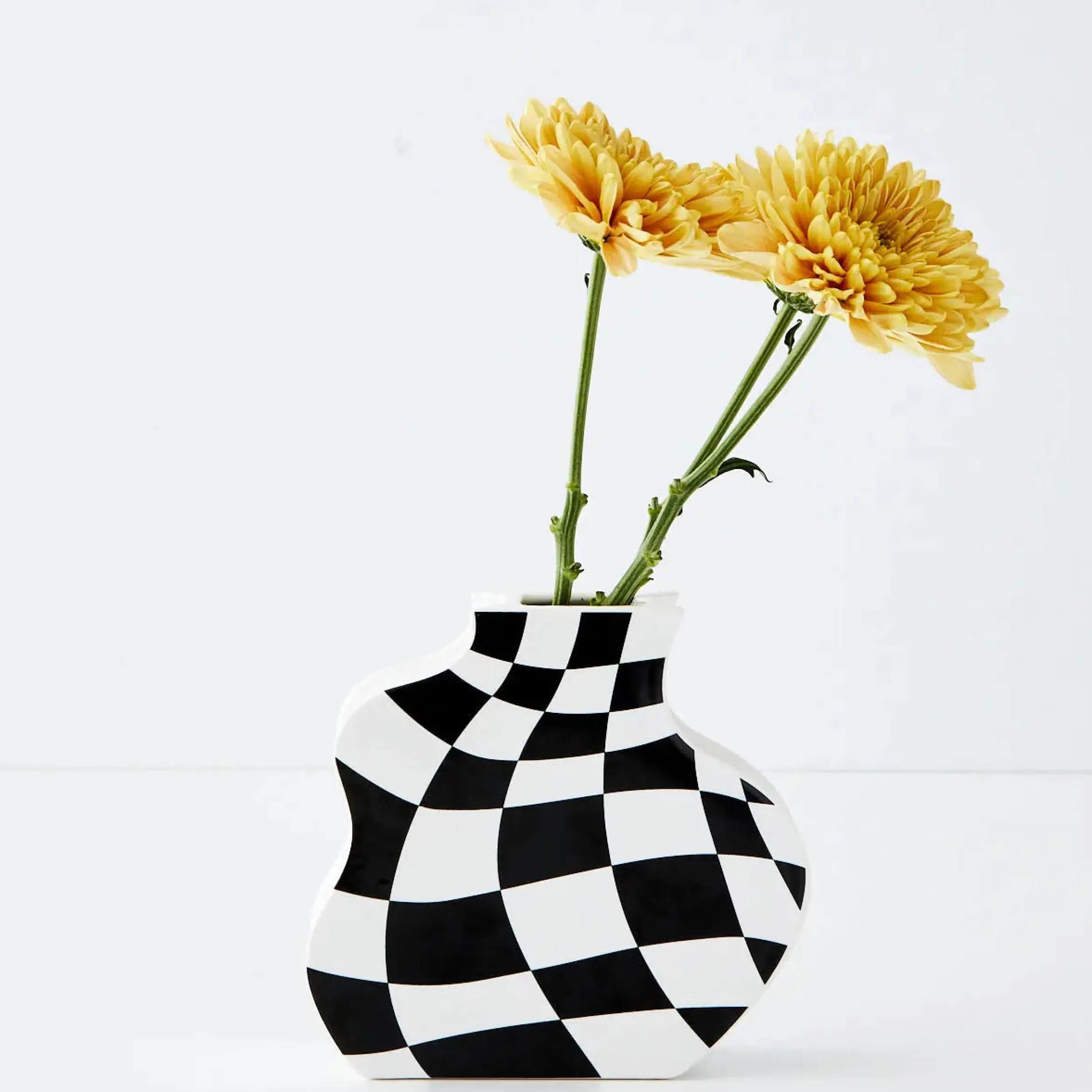 Checkerboard Ceramic Vase | GigiandTom Shop