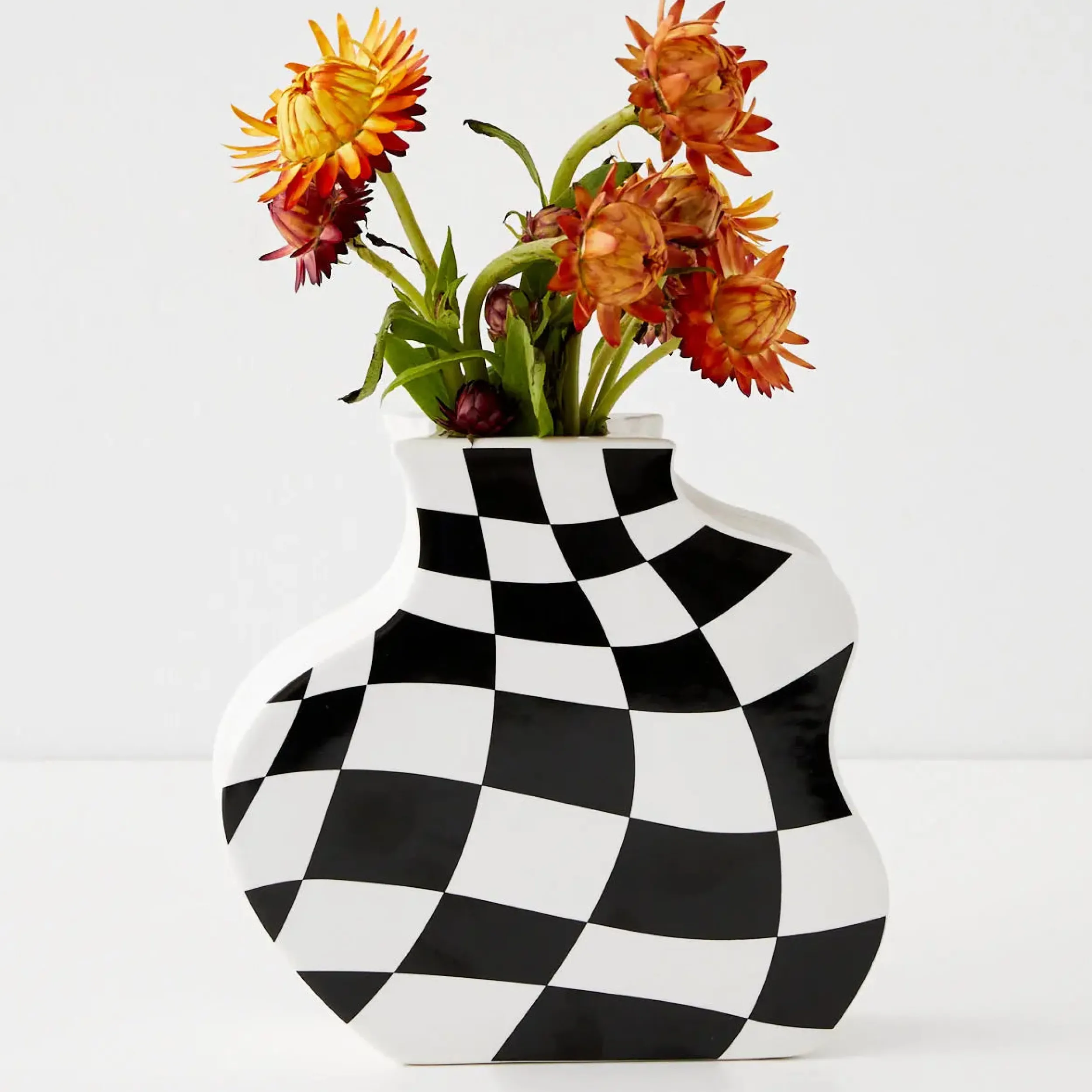 Checkerboard Ceramic Vase | GigiandTom Shop