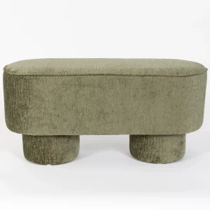 Chubby Chenille Bench Seat Green | GigiandTom Cheap