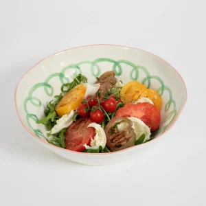 Curly Wurly Ceramic Serving Bowl Green | GigiandTom Store