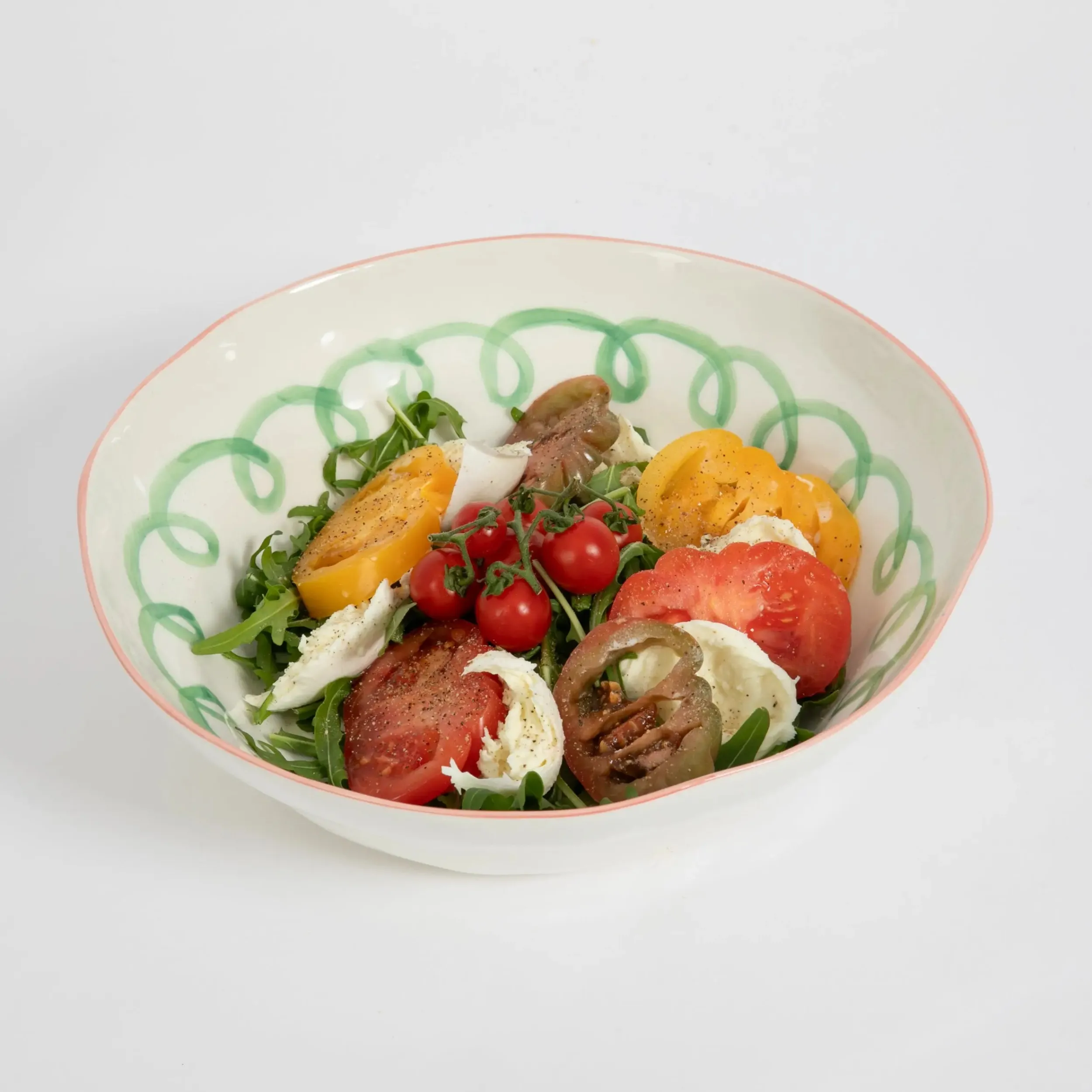 Curly Wurly Ceramic Serving Bowl Green | GigiandTom Store