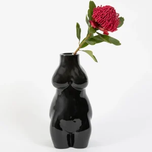 Divine Feminine Resin Vase Black | GigiandTom Cheap