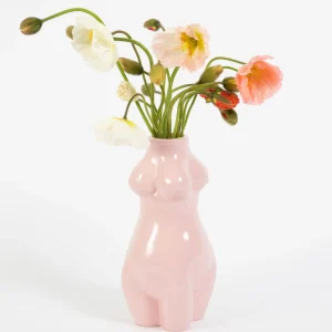 Divine Feminine Resin Vase Small Pink | GigiandTom New