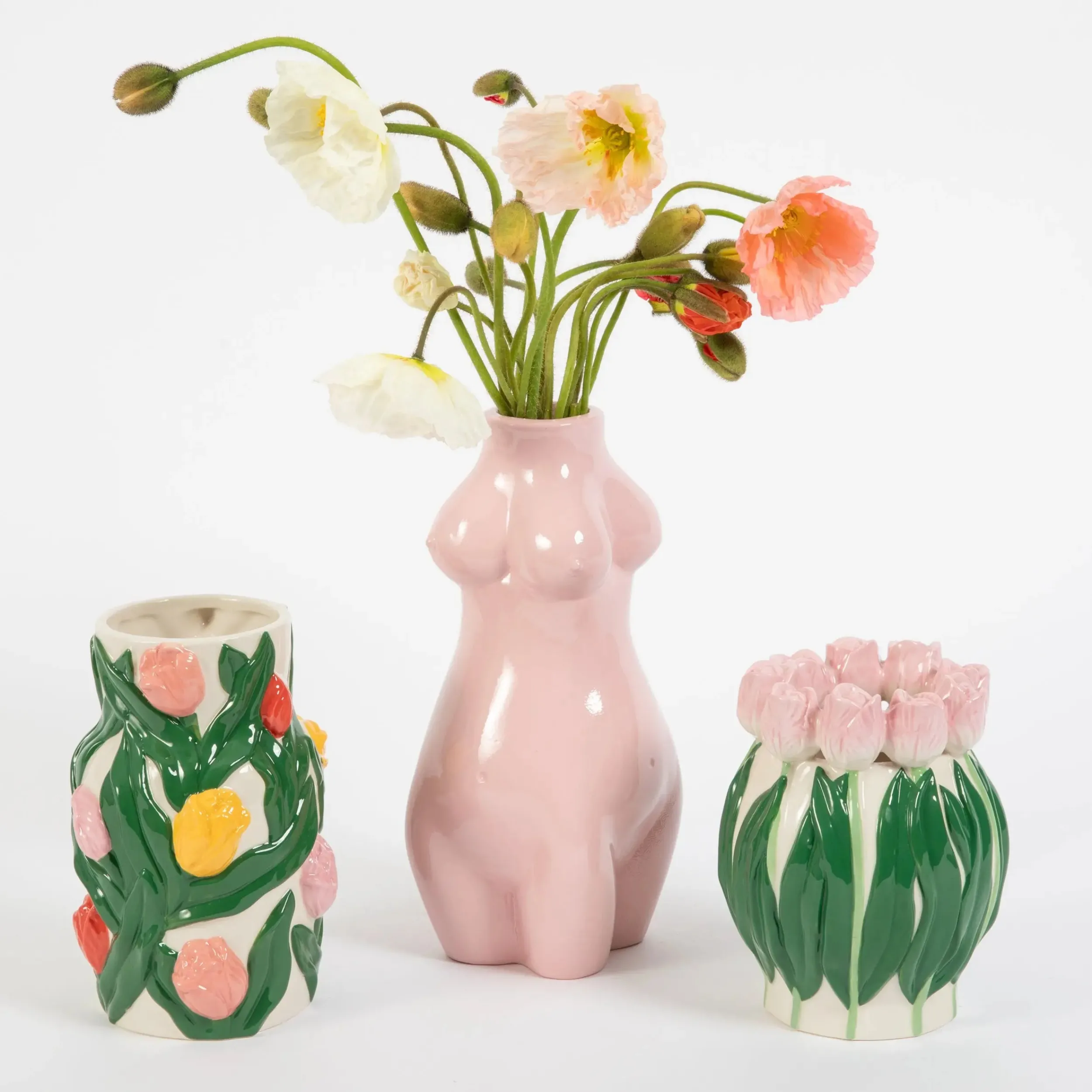 Divine Feminine Resin Vase Small Pink | GigiandTom New