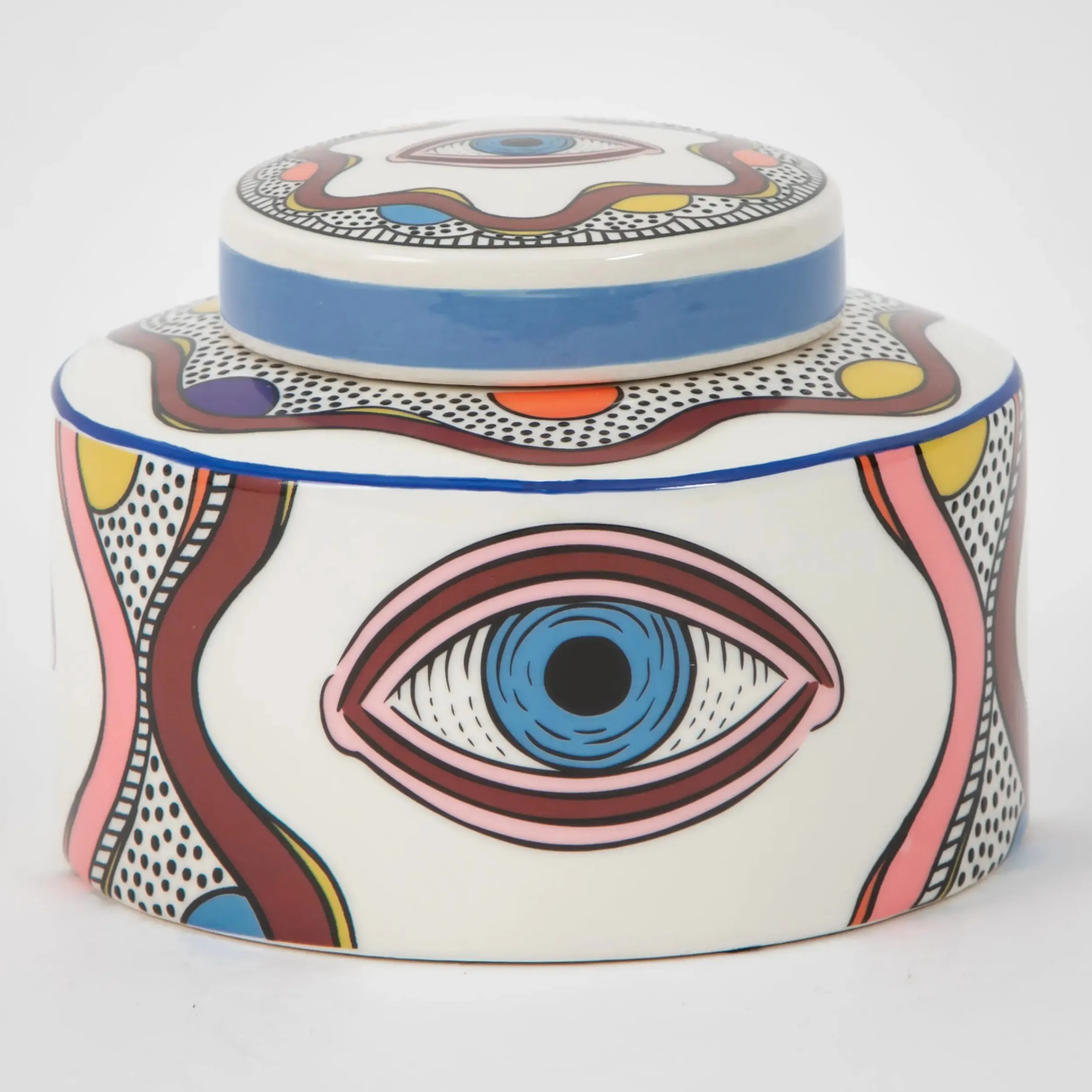 Evil Eye Ceramic Canister | GigiandTom Clearance