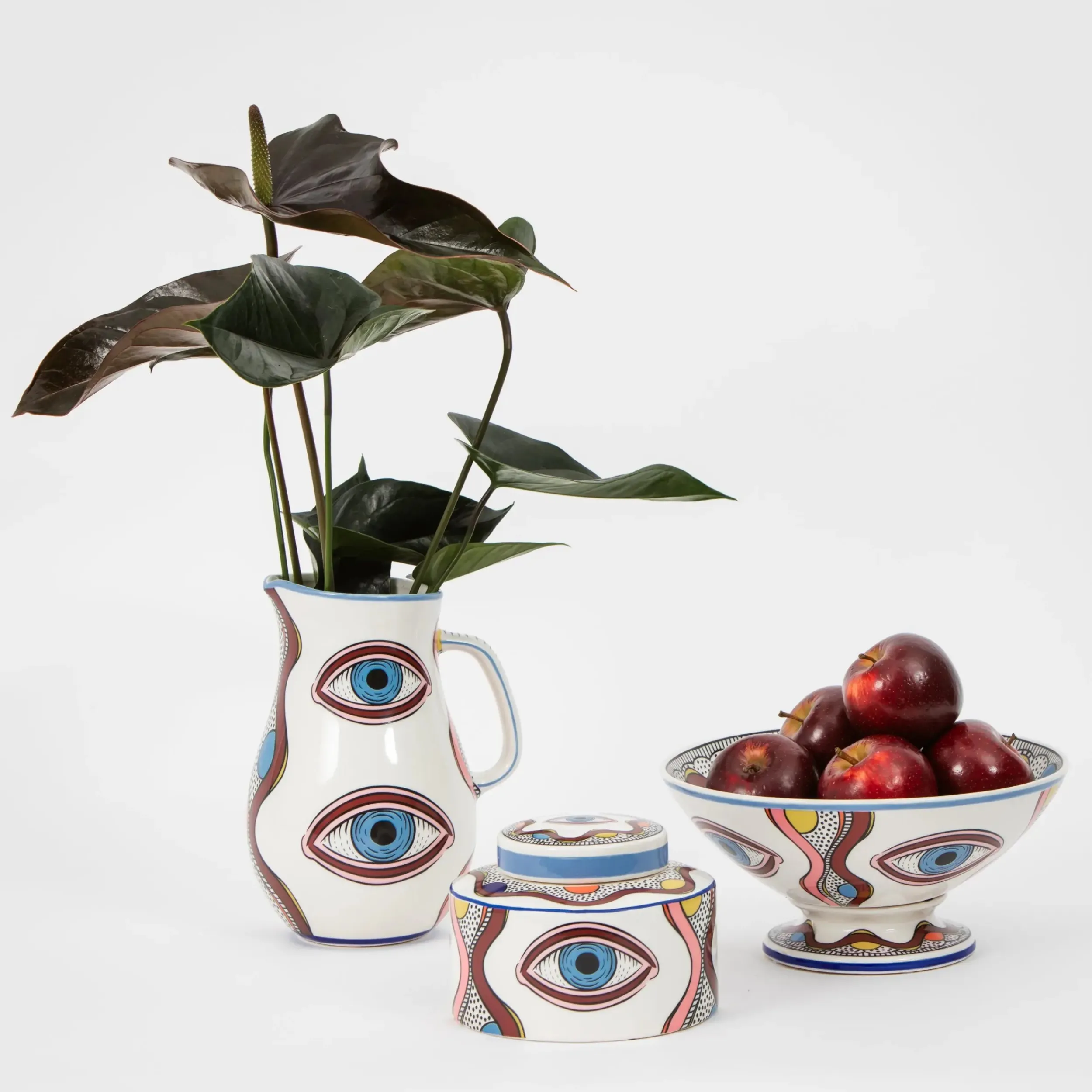 Evil Eye Ceramic Canister | GigiandTom Clearance
