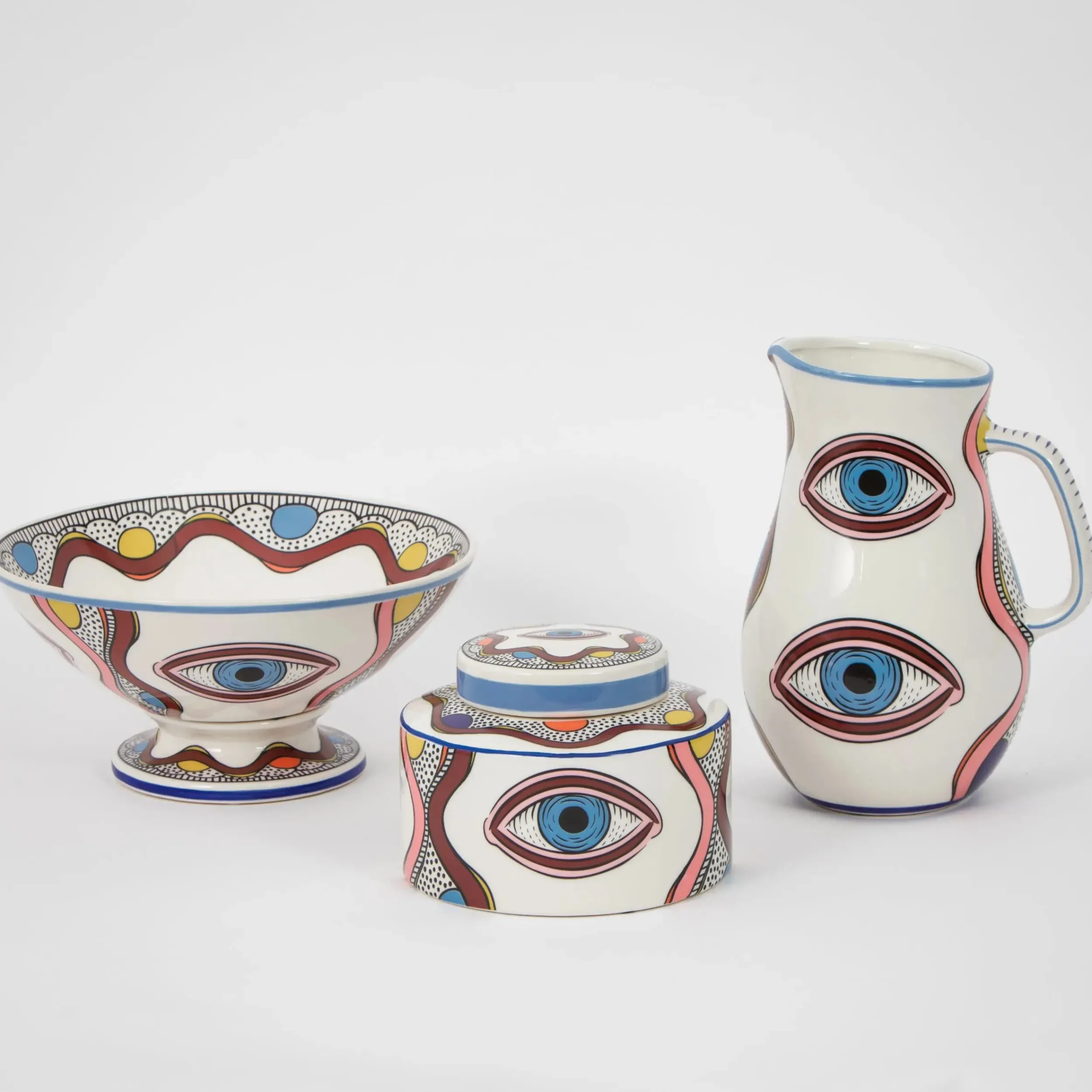 Evil Eye Ceramic Canister | GigiandTom Clearance