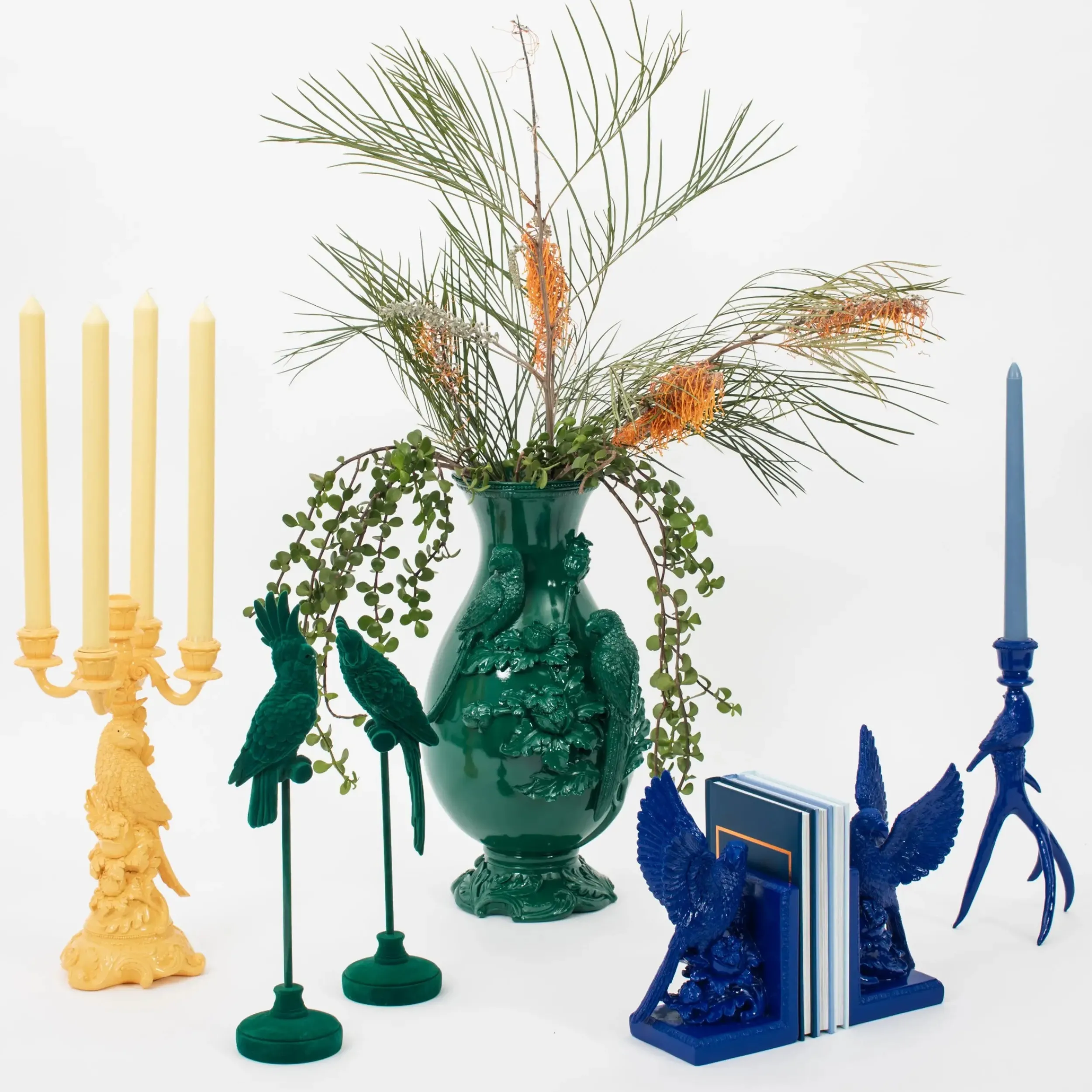 Feathered Friends Velvet Sculpture Set of 2 | GigiandTom Best