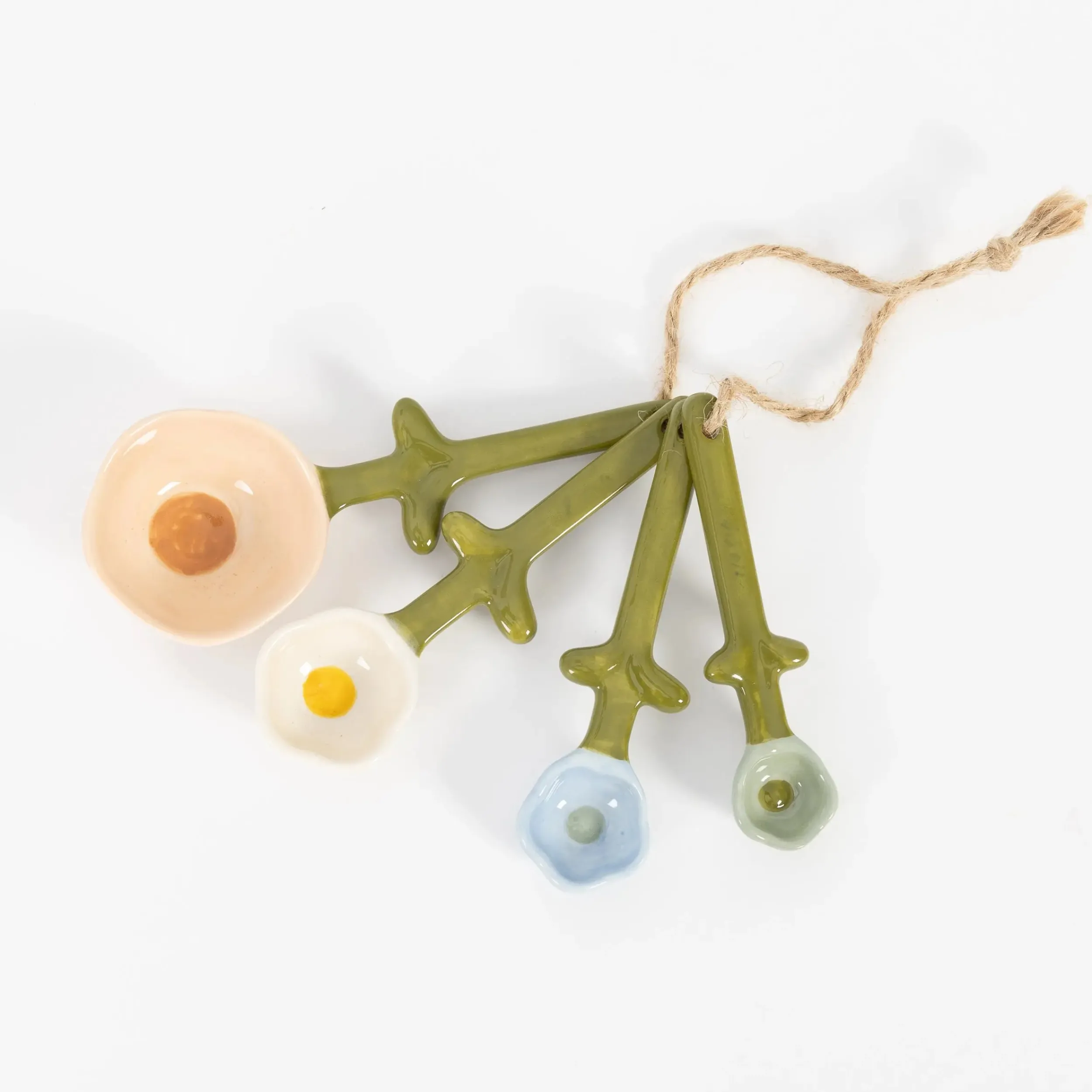 Fleur Ceramic Measuring Spoons | GigiandTom Flash Sale