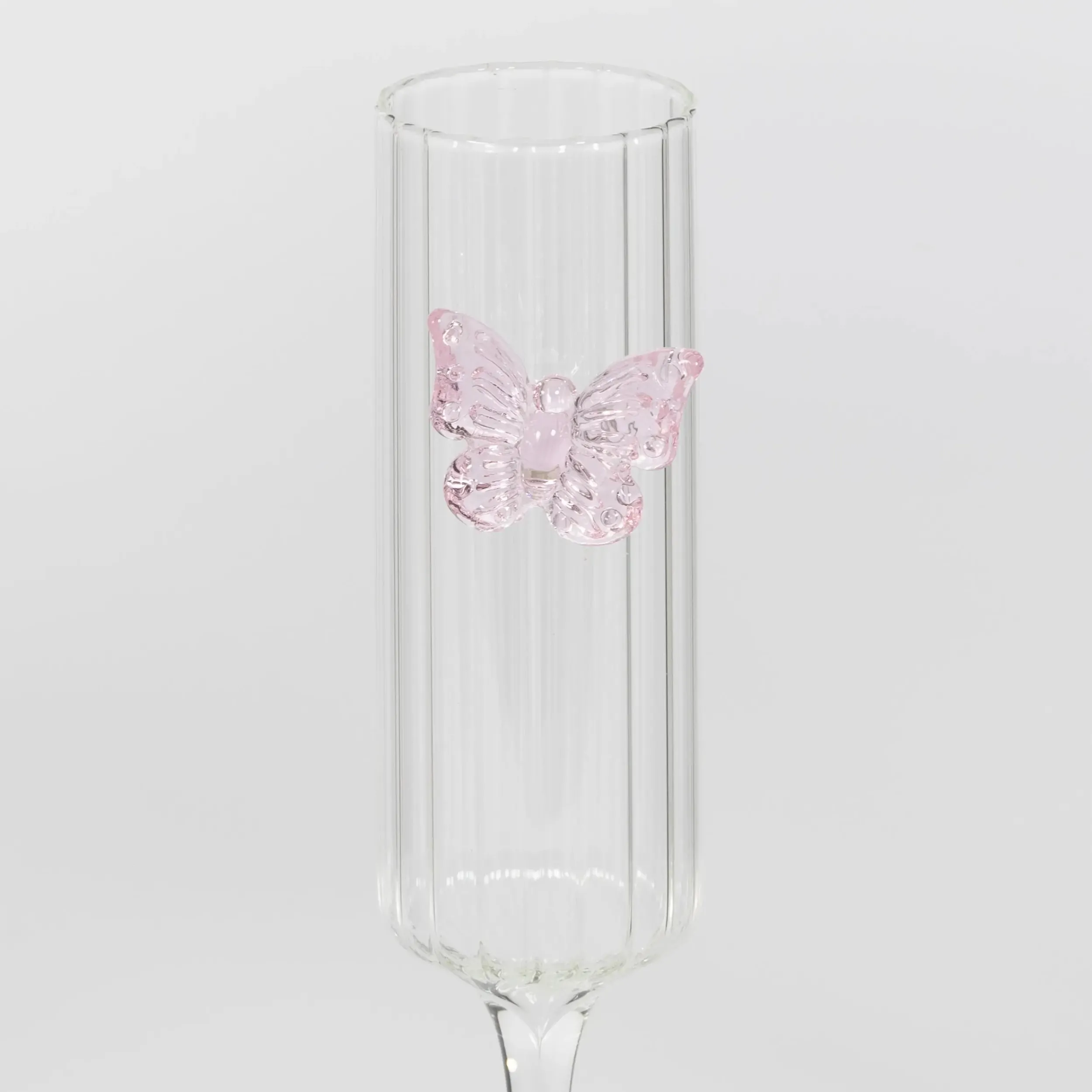 Flutterfly Champagne Cocktail Glass Clear Set | GigiandTom Store