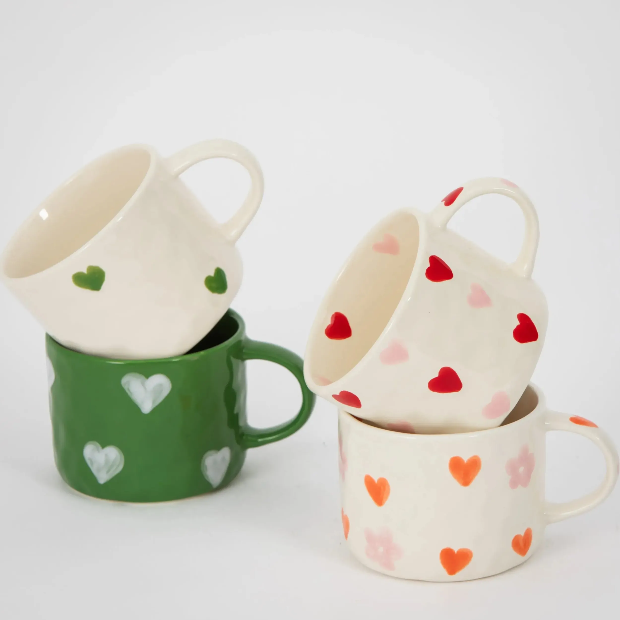 Heartfelt Ceramic Mug Orange Pink | GigiandTom Best Sale