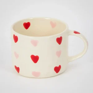 Heartfelt Ceramic Mug Pink Red | GigiandTom Fashion