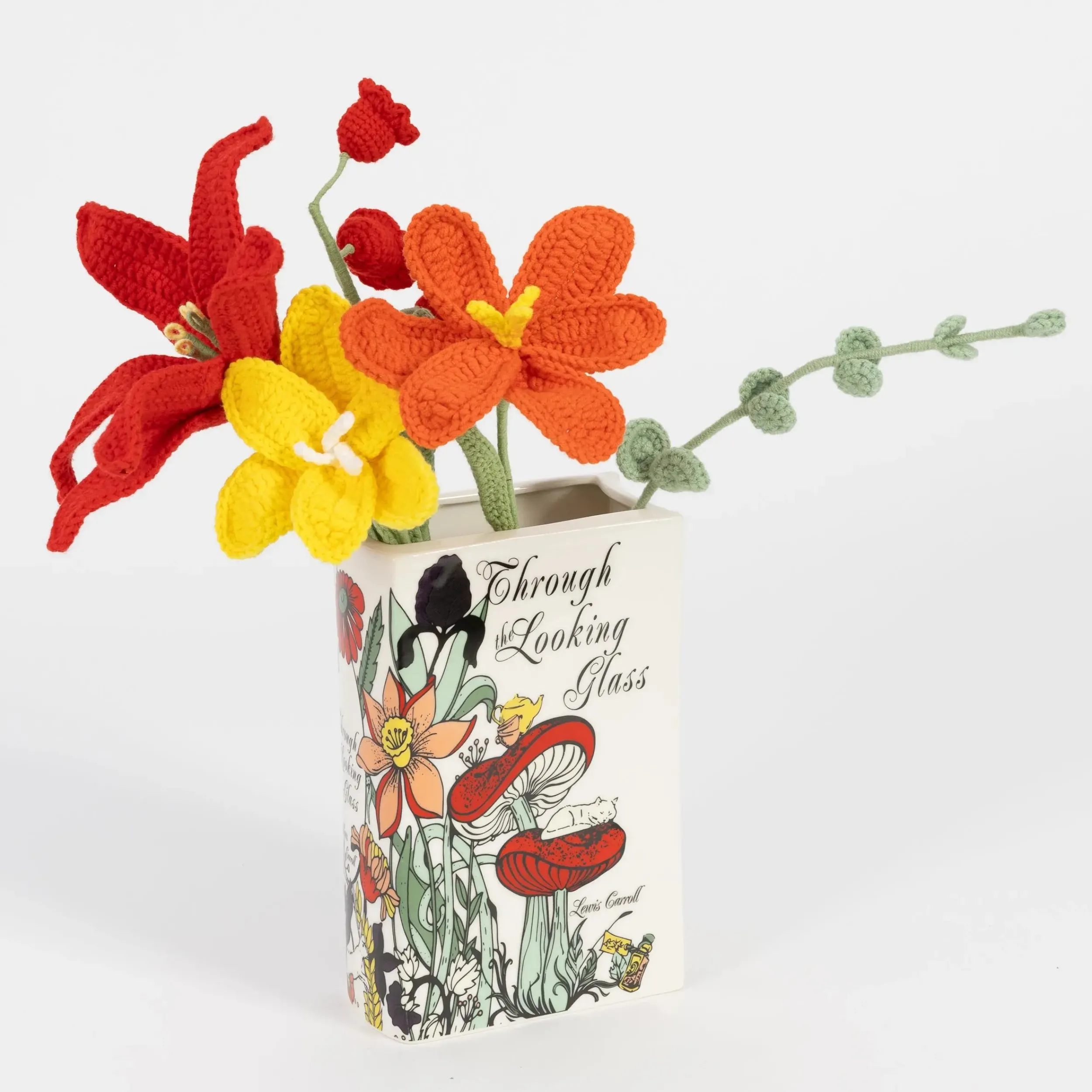 Iris Hand Knitted Crochet Flower Red | GigiandTom Best