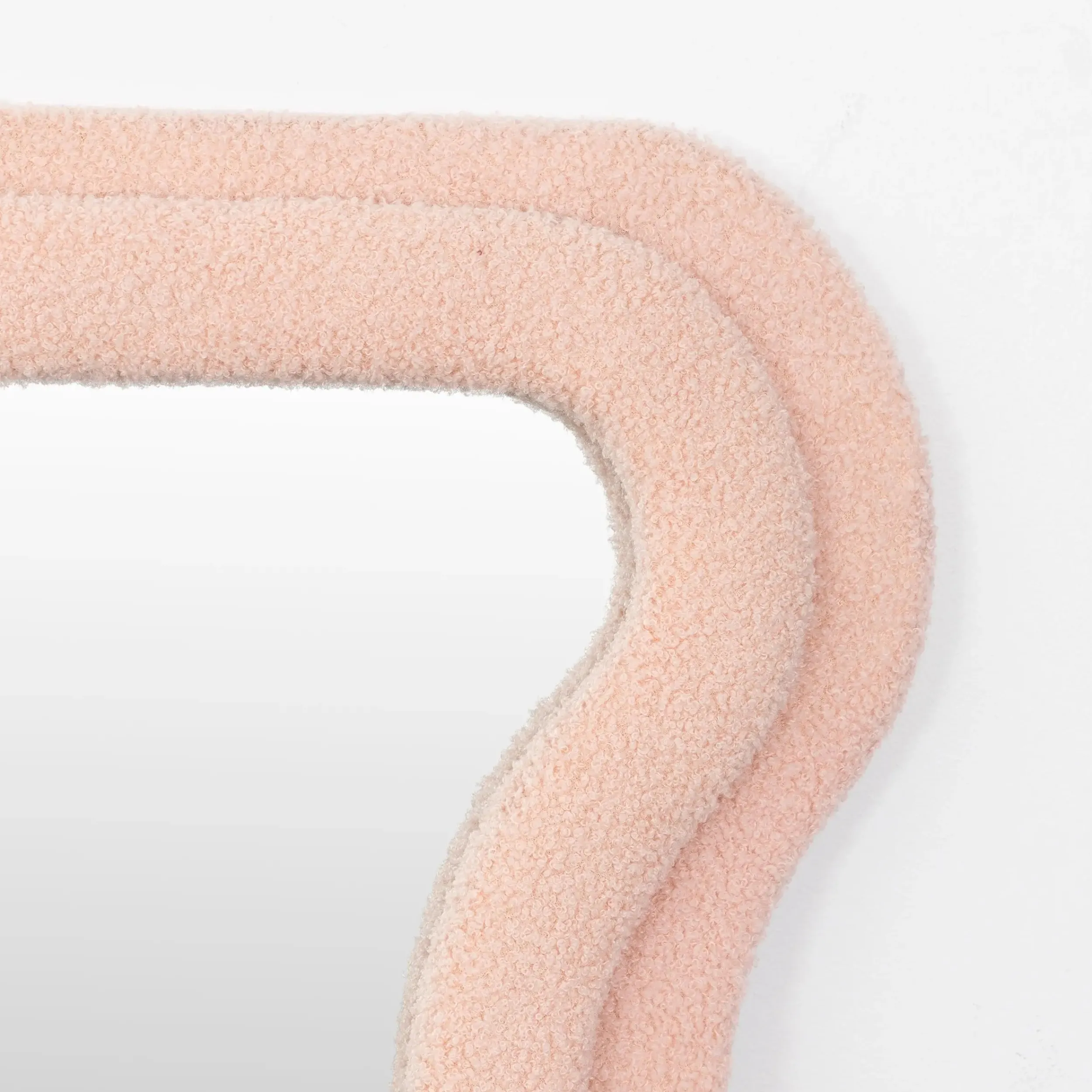 Kinked Wavy Boucle Full Length Mirror Pink | GigiandTom Cheap