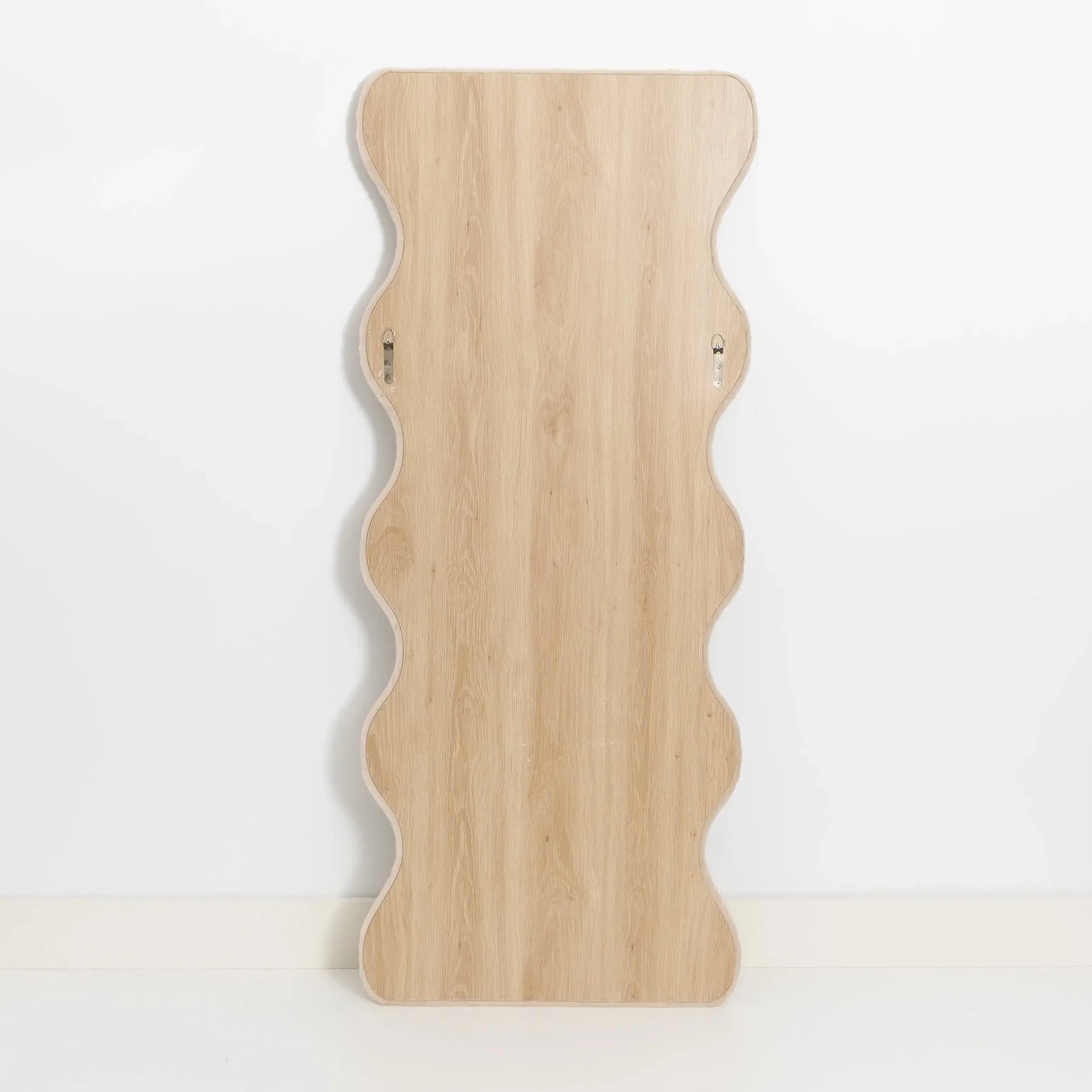 Kinked Wavy Fur Full Length Mirror Champagne | GigiandTom New