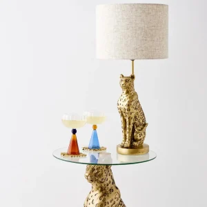 Leon Leopard Resin Table Lamp Gold | GigiandTom Best