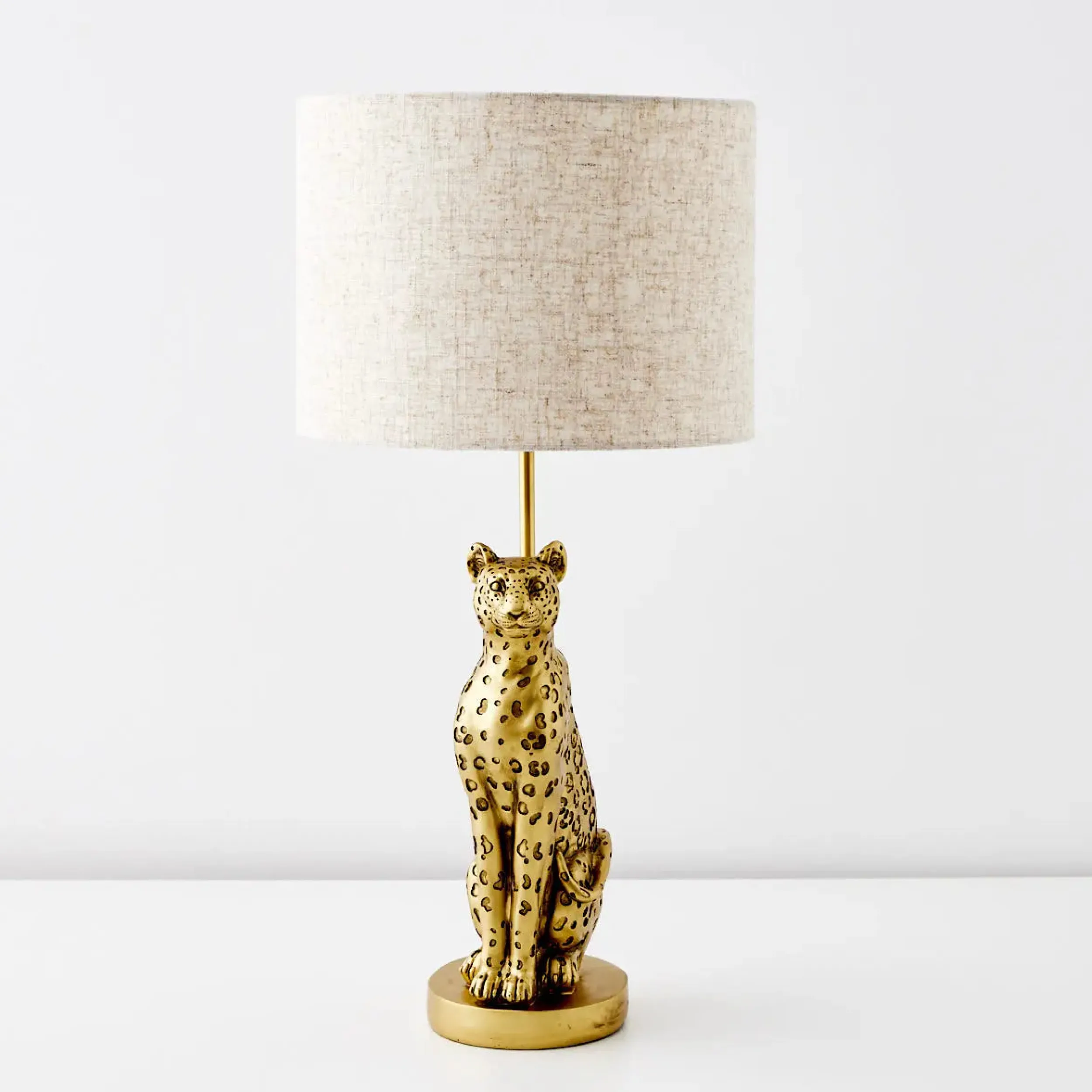 Leon Leopard Resin Table Lamp Gold | GigiandTom Best