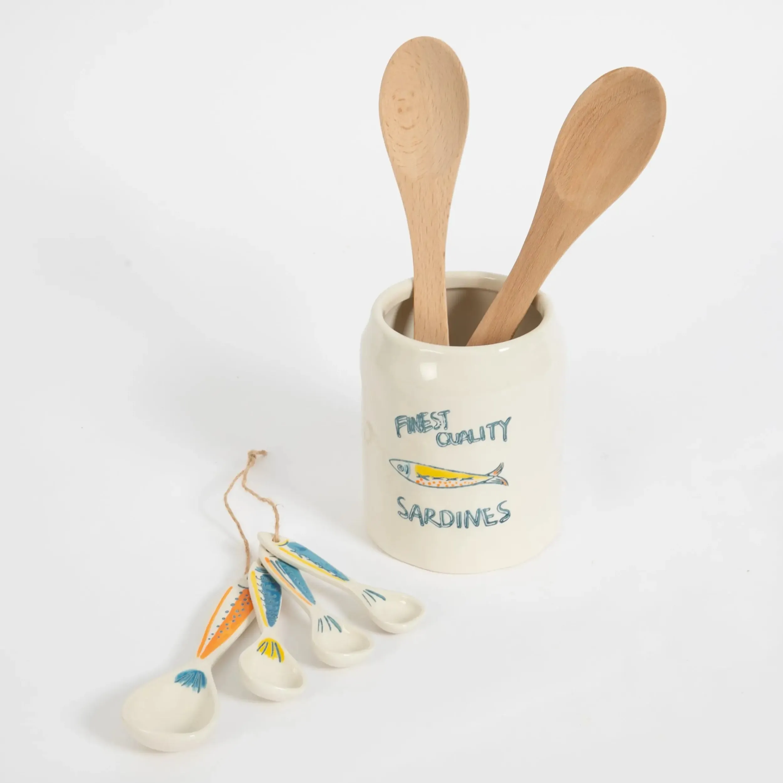 Les Sardine Ceramic Measuring Spoon Set | GigiandTom Sale