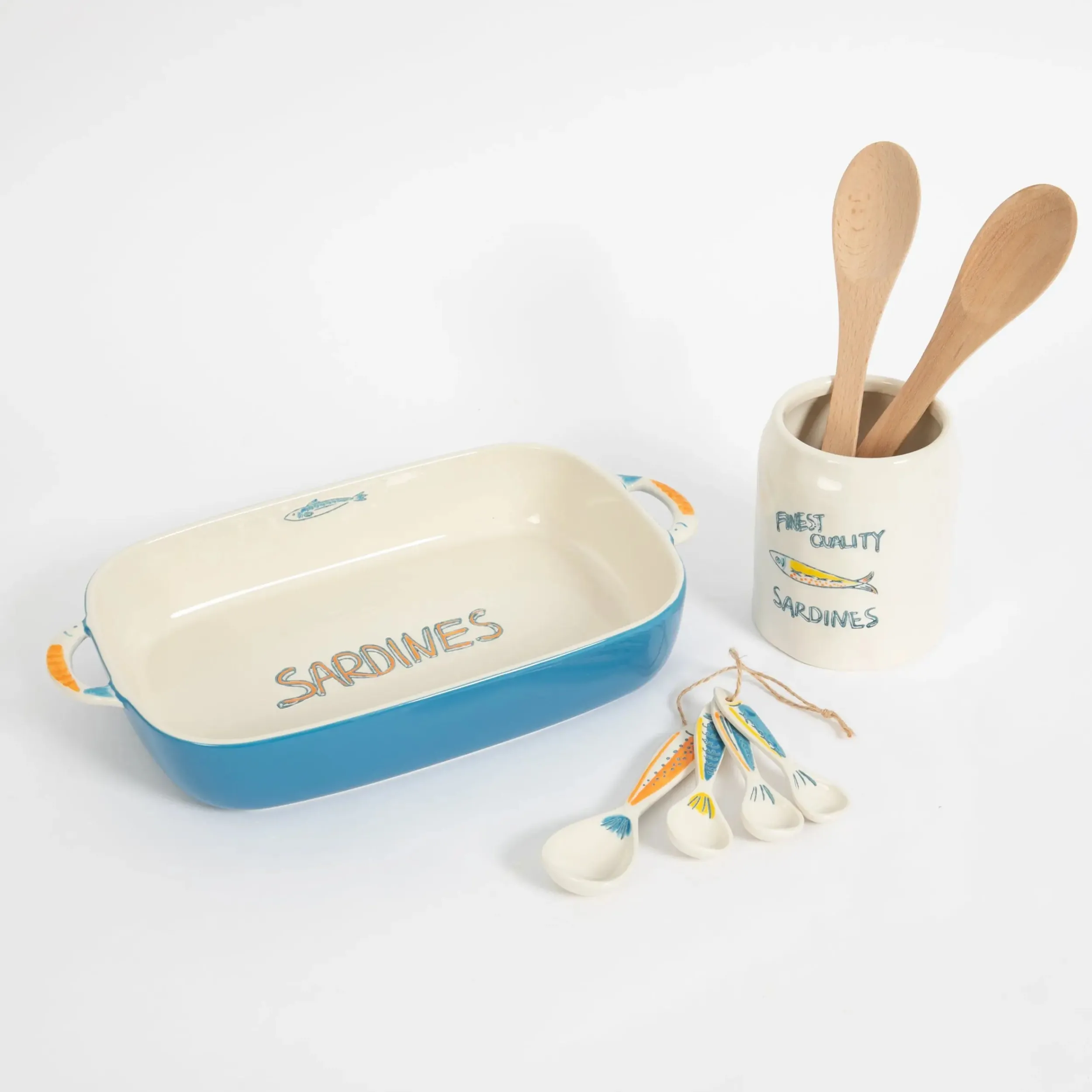 Les Sardine Ceramic Measuring Spoon Set | GigiandTom Sale
