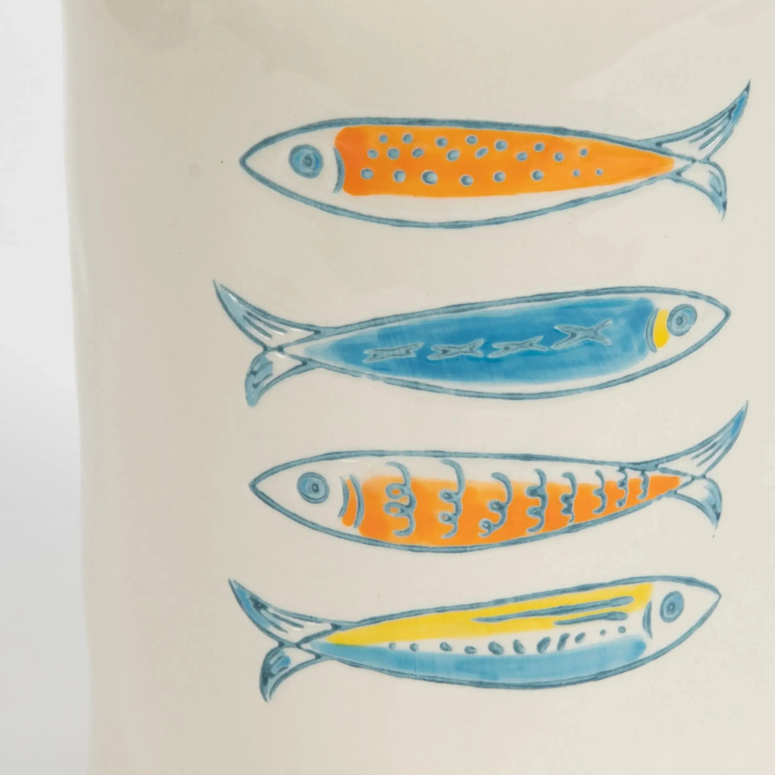 Les Sardines Ceramic Canister Tall | GigiandTom Clearance