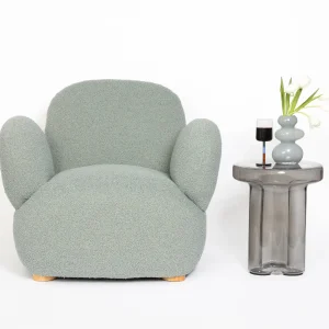 Mallow Boucle Accent Chair Sea Mist | GigiandTom Hot