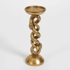 Medusa Gold Resin Candle Holder Tall | GigiandTom Sale