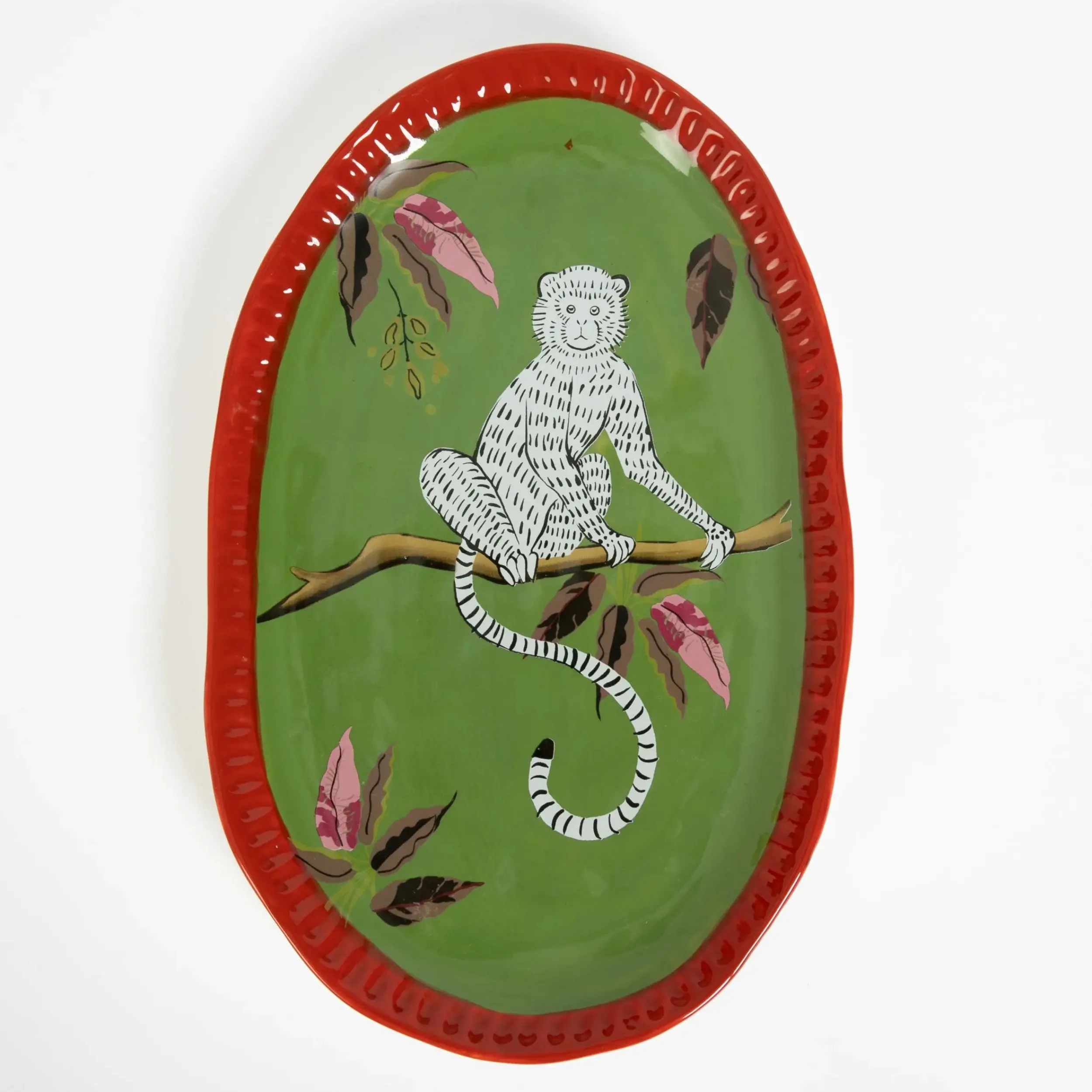 Monkey Mischief Ceramic Serving Platter | GigiandTom Best Sale