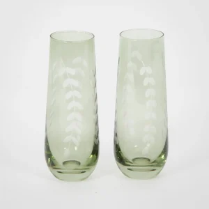 Paisley Glass Champagne Tumbler Set | GigiandTom Hot