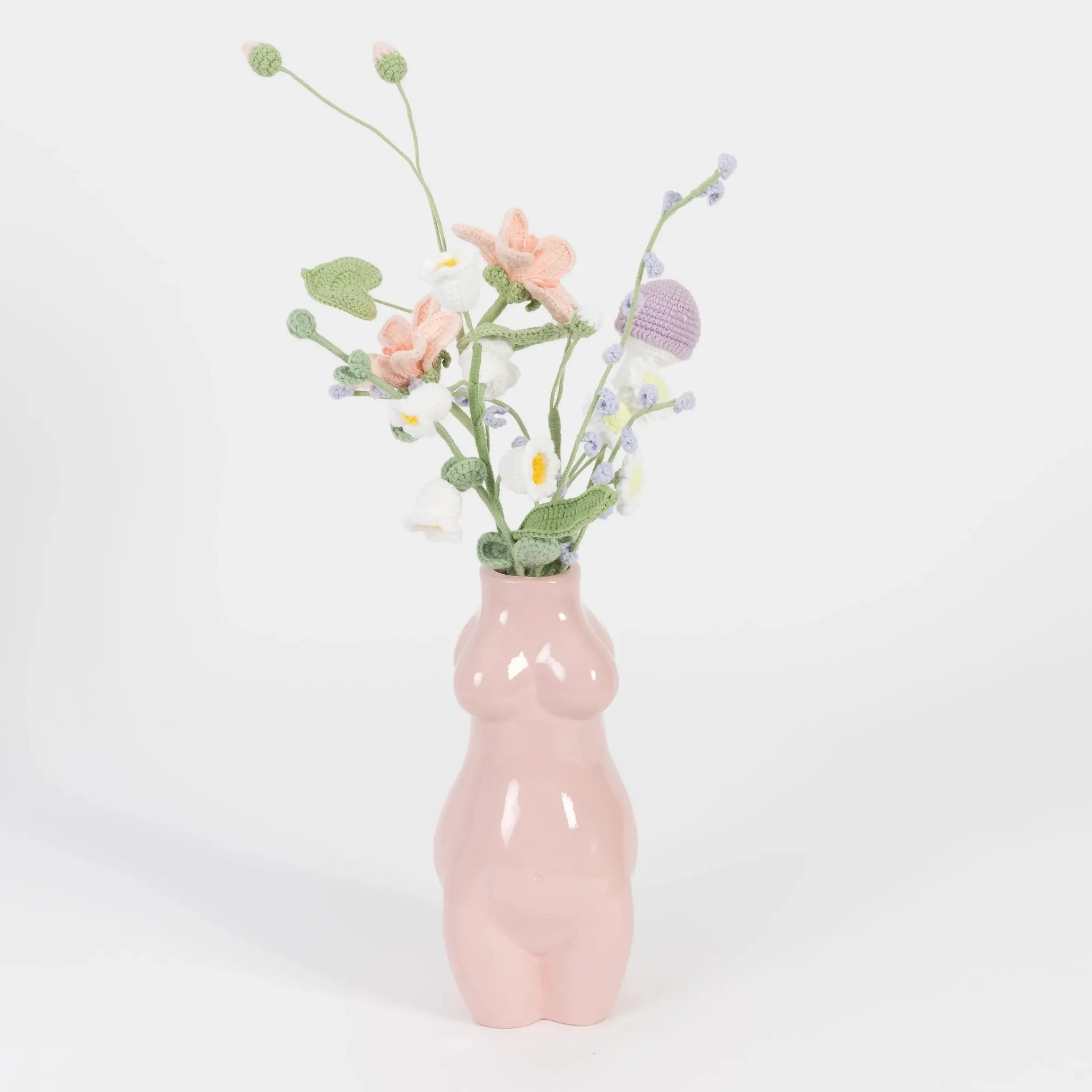 Palm Hand Knitted Crochet Flower Green | GigiandTom Store