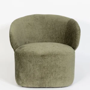 Peacock Chenille Accent Chair Green | GigiandTom Online