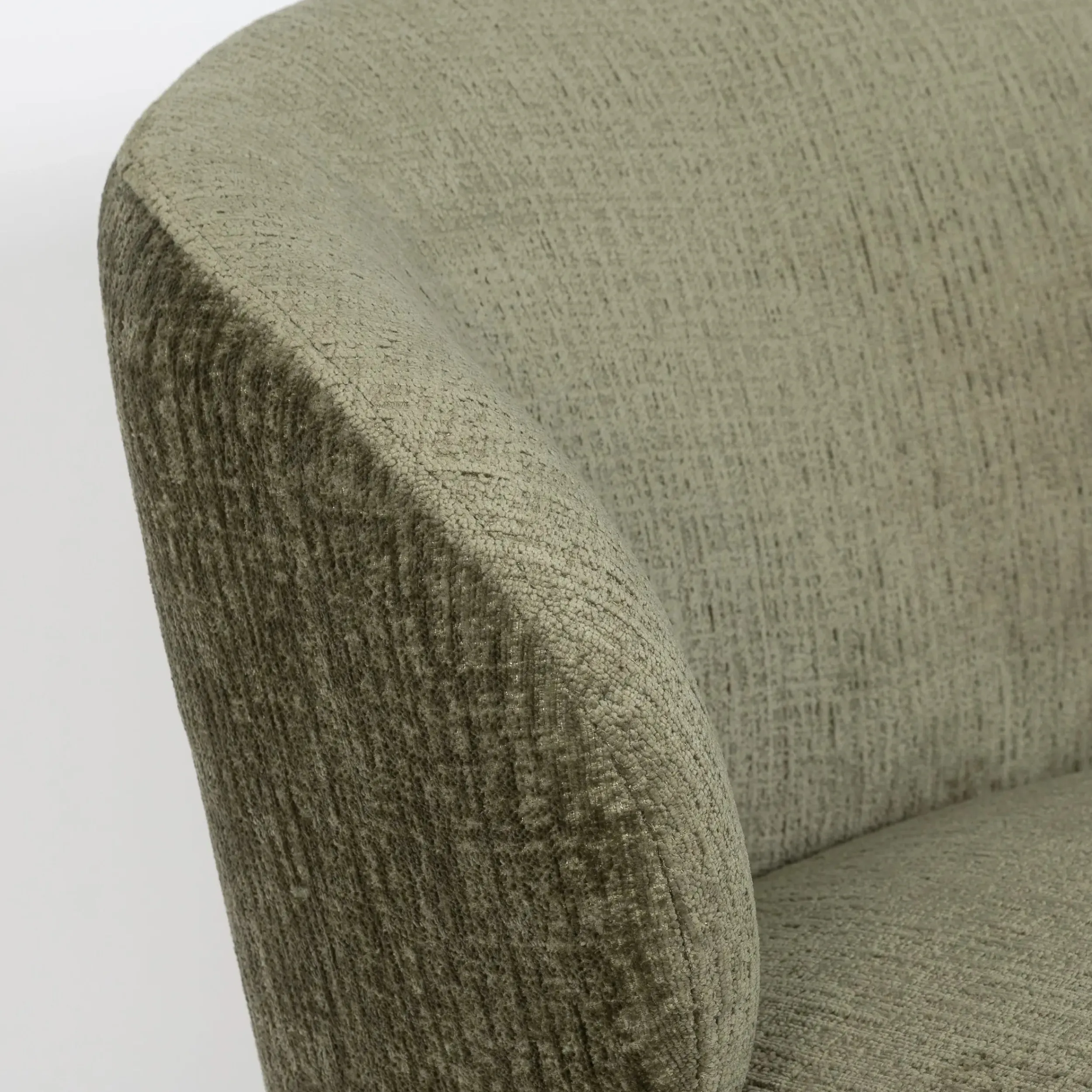 Peacock Chenille Accent Chair Green | GigiandTom Online