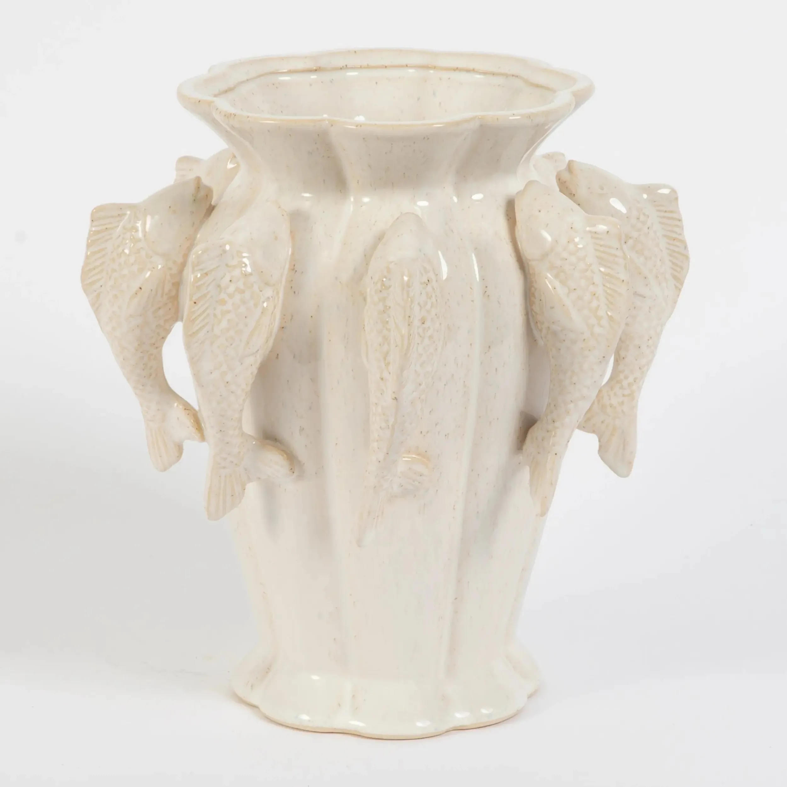 Piscean Ceramic Vase White | GigiandTom New