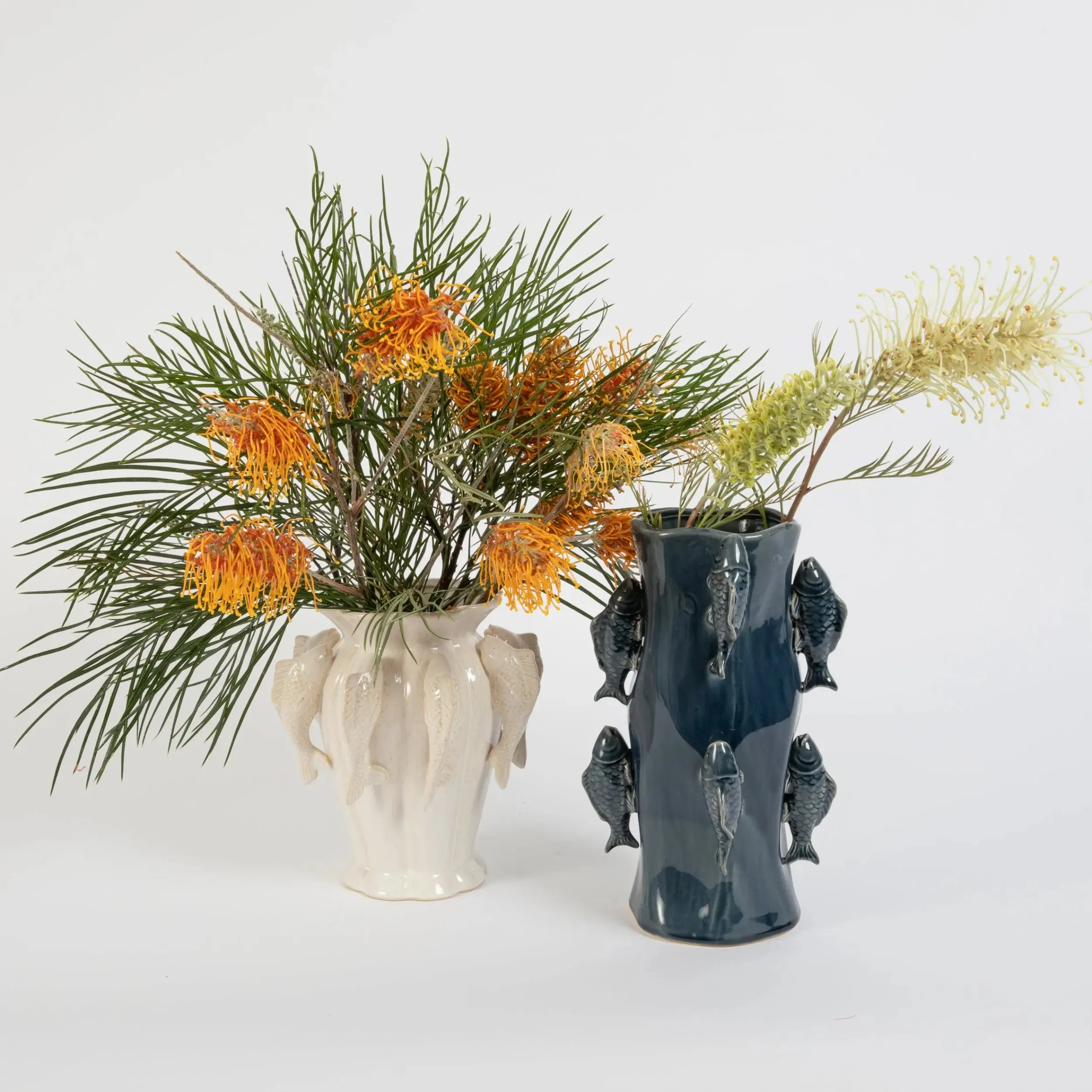 Piscean Ceramic Vase White | GigiandTom New