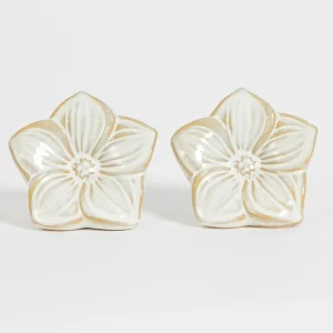 Plumeria Ceramic Salt & Pepper Shakers | GigiandTom Best Sale