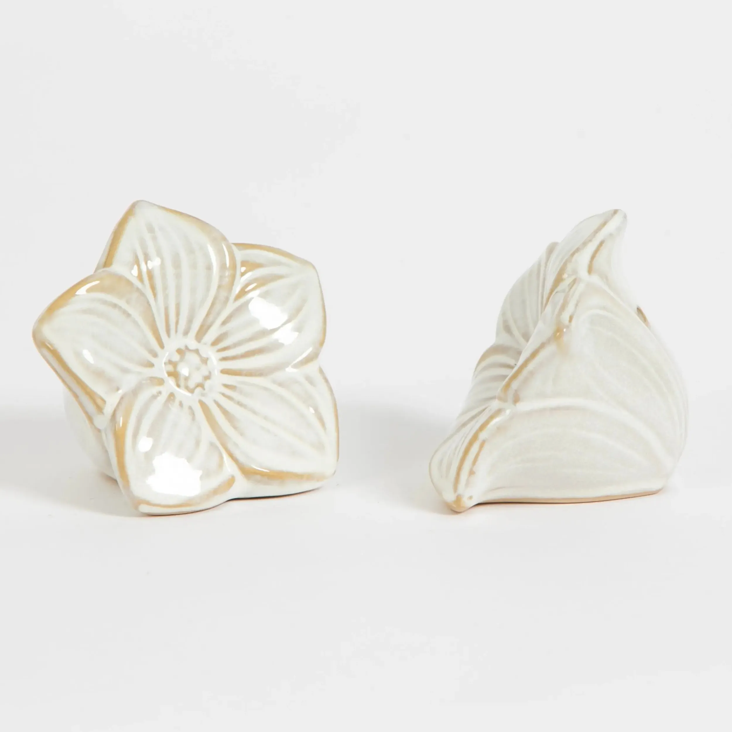Plumeria Ceramic Salt & Pepper Shakers | GigiandTom Best Sale