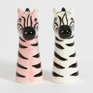 Ra-ra Zebra Ceramic Salt & Pepper Shakers | GigiandTom Online