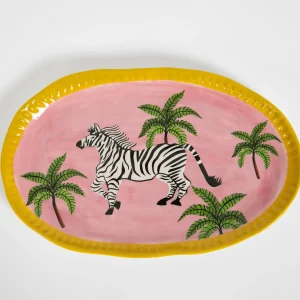 Ra-ra Zebra Ceramic Serving Platter | GigiandTom Sale