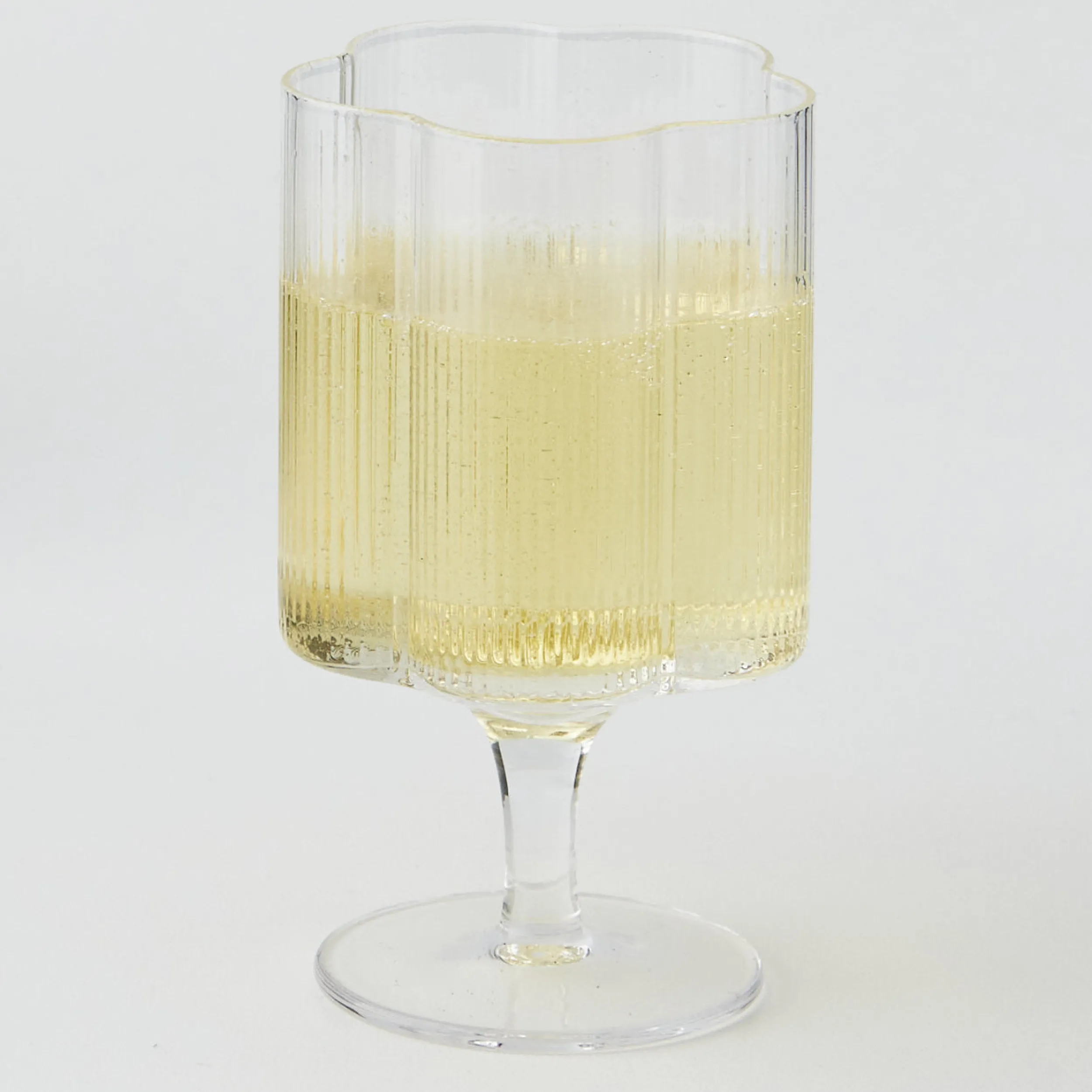 Ribbed Flower Wine Glass | GigiandTom Cheap