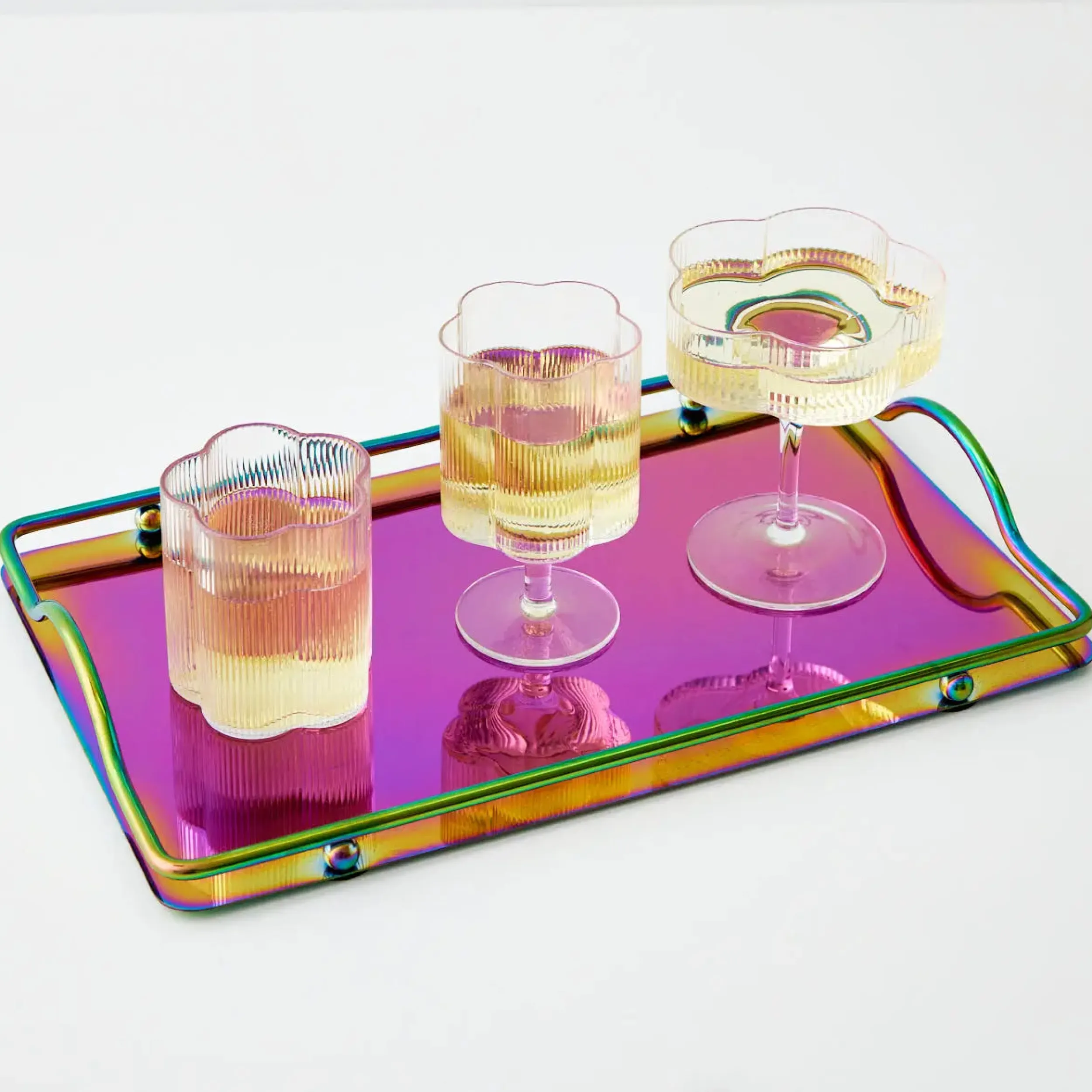 Ribbed Flower Wine Glass | GigiandTom Cheap