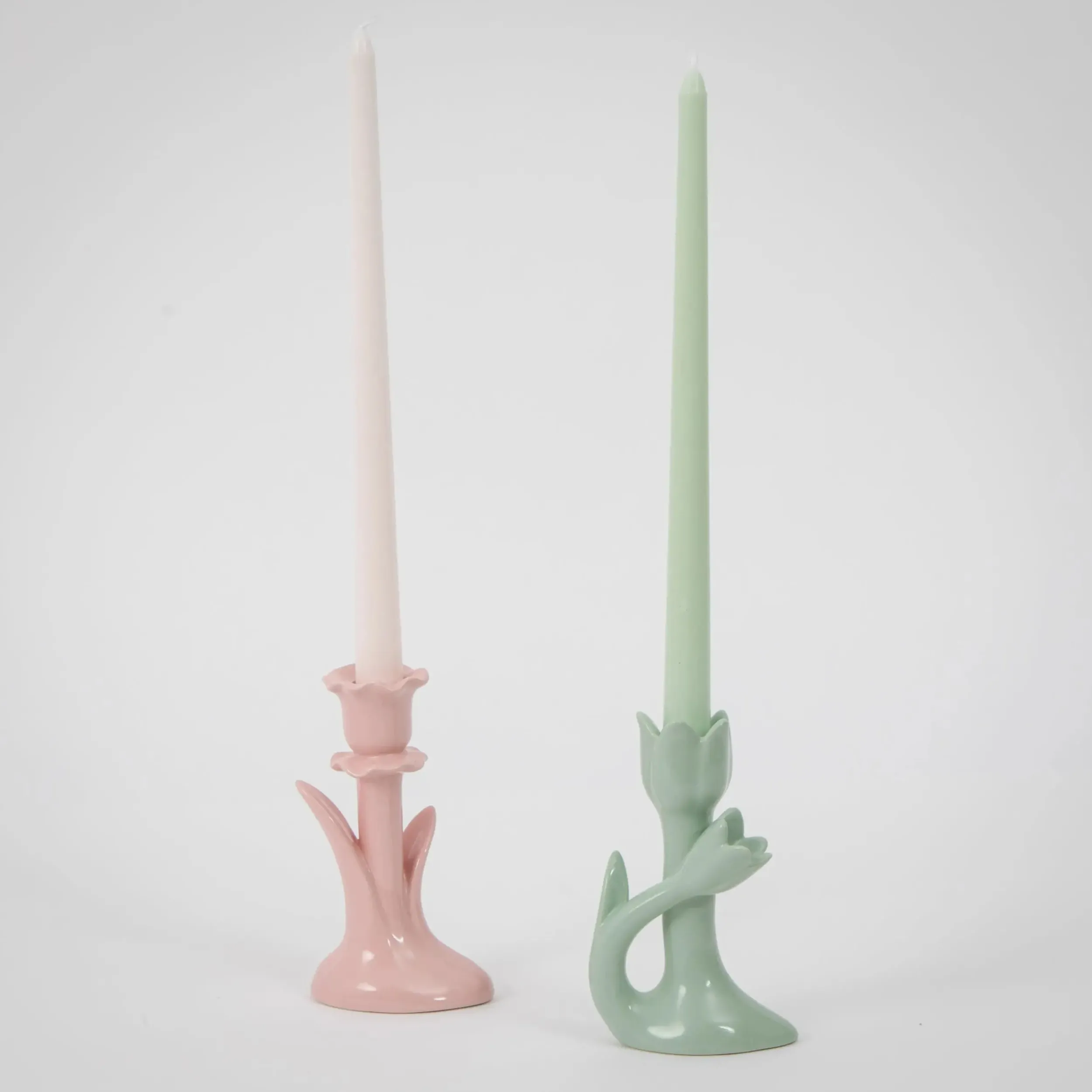 Rosaline Ceramic Taper Candle Holder | GigiandTom Fashion