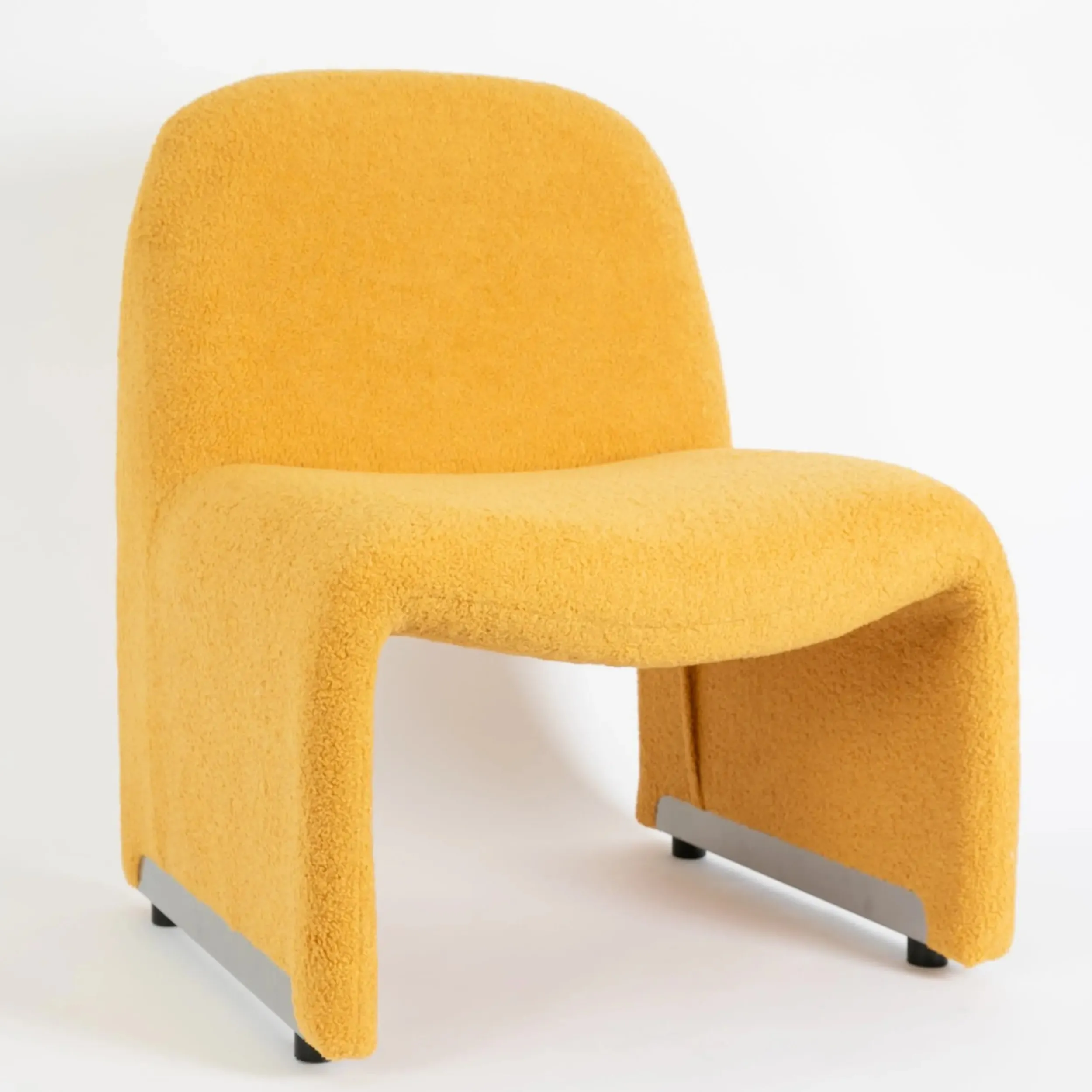 Sling Boucle Lounge Chair Mustard | GigiandTom Cheap